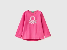 100% cotton t-shirt with logo