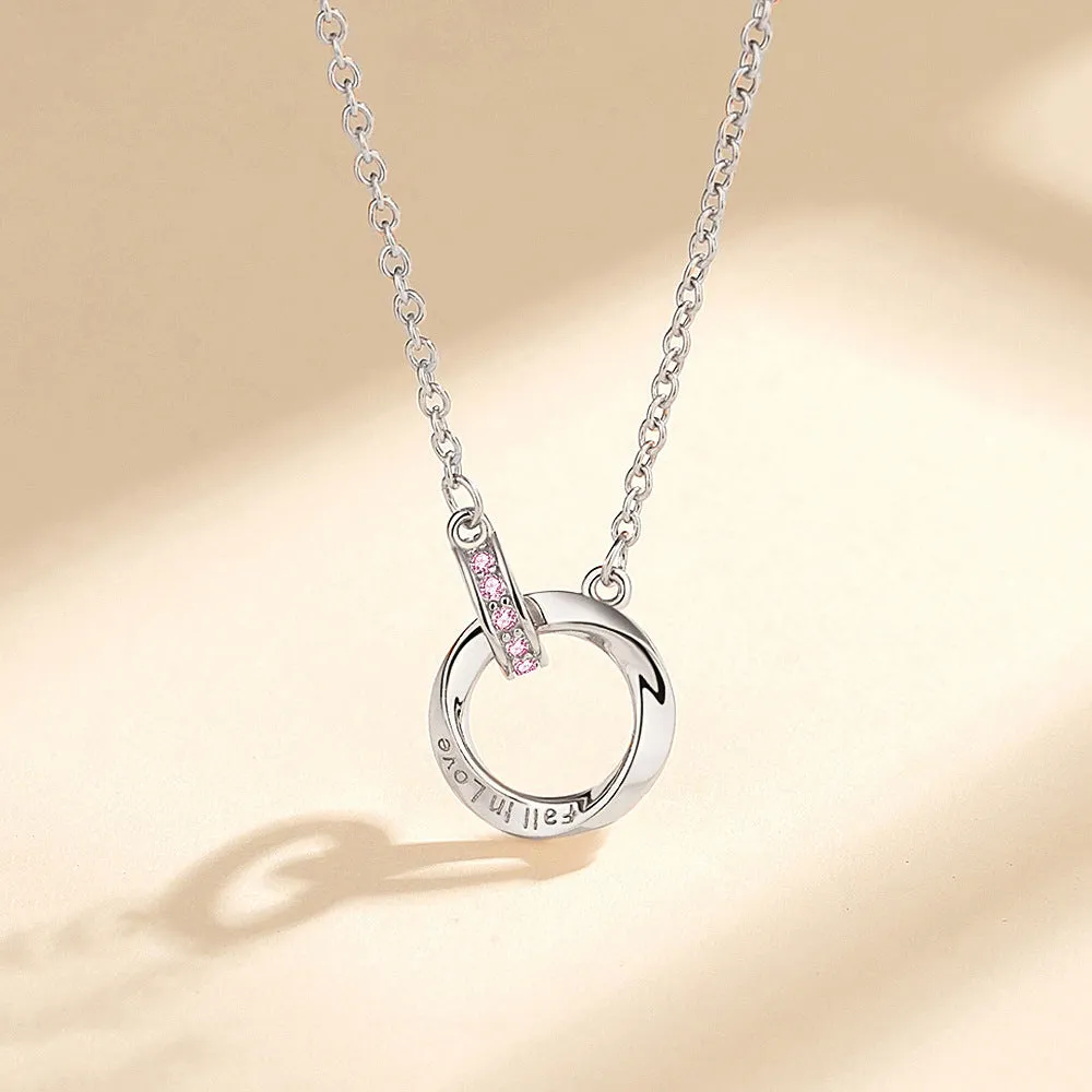 925 Silver Mobius Strip Necklace for Women - Timeless Elegance