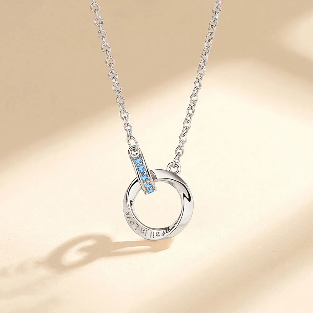 925 Silver Mobius Strip Necklace for Women - Timeless Elegance
