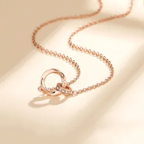 925 Silver Mobius Strip Necklace for Women - Timeless Elegance