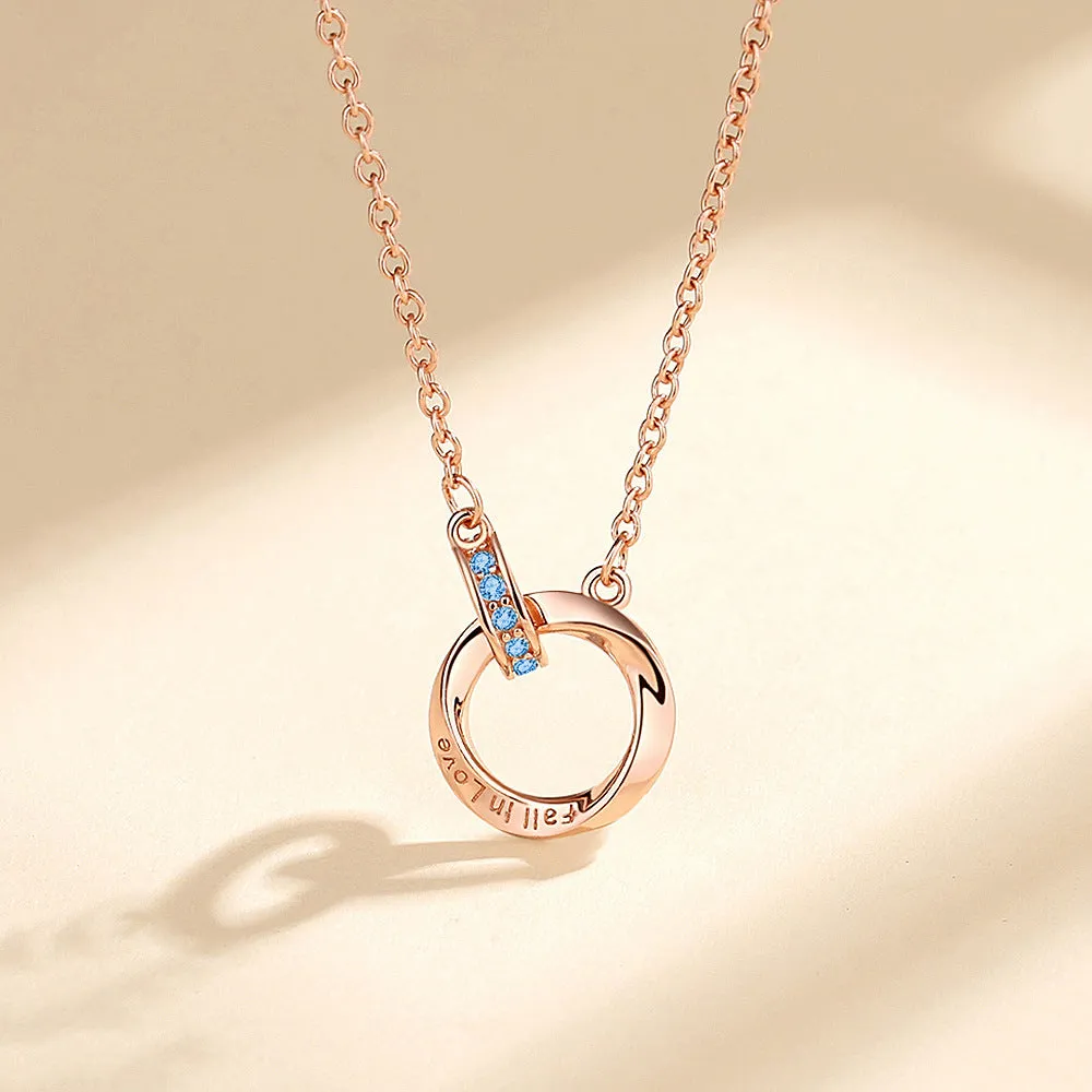 925 Silver Mobius Strip Necklace for Women - Timeless Elegance