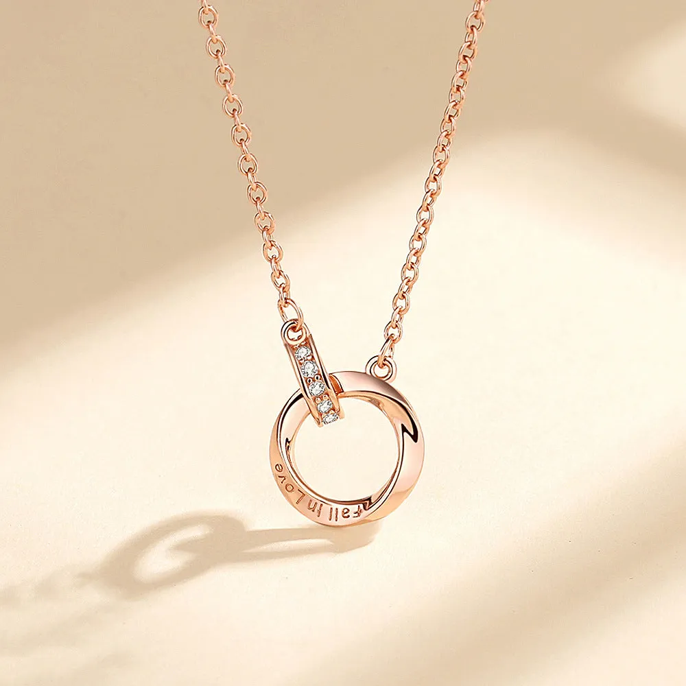 925 Silver Mobius Strip Necklace for Women - Timeless Elegance