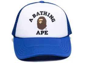 A Bathing Ape College Mesh Cap in Blue