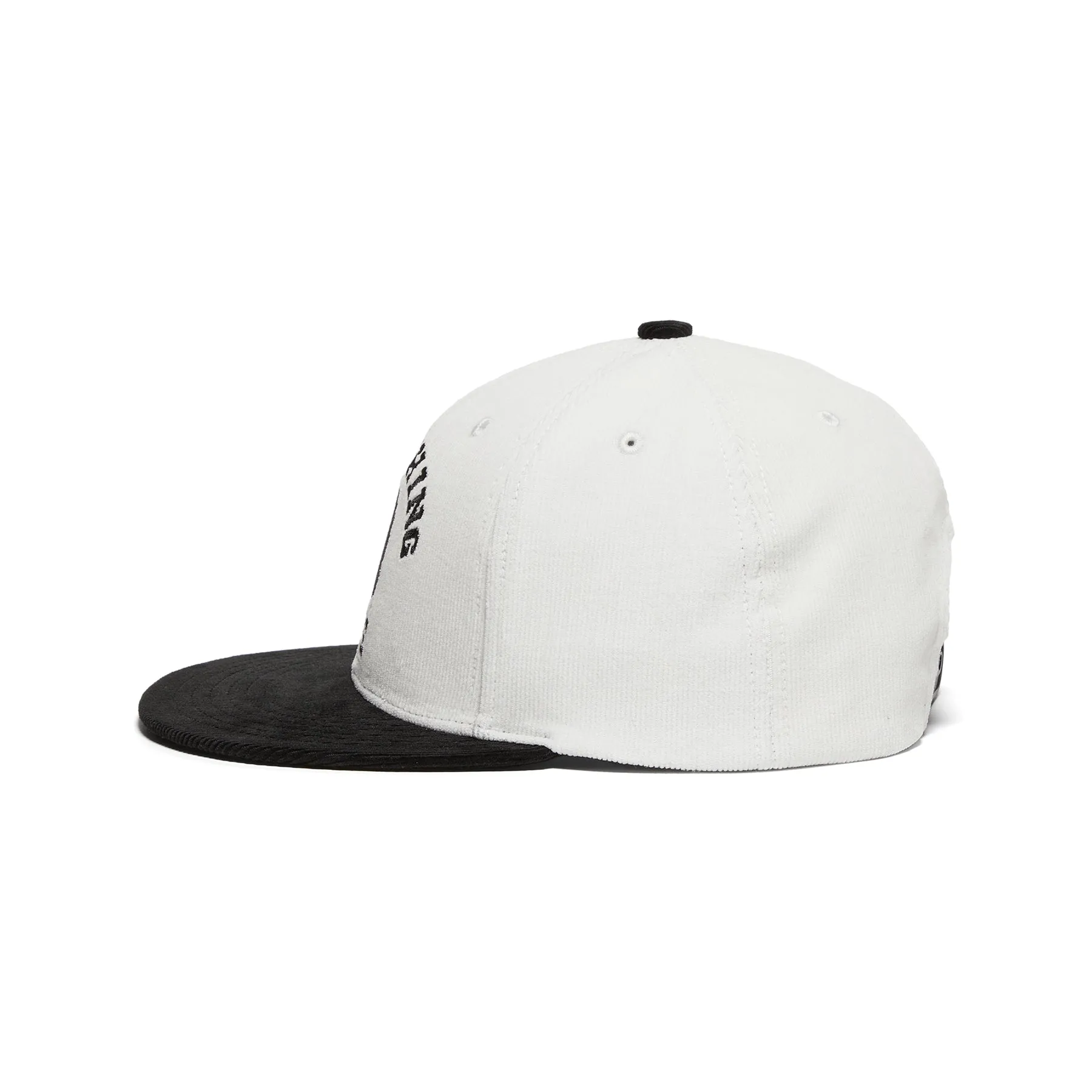 A Bathing Ape Corduroy College Snap Back Cap (White)