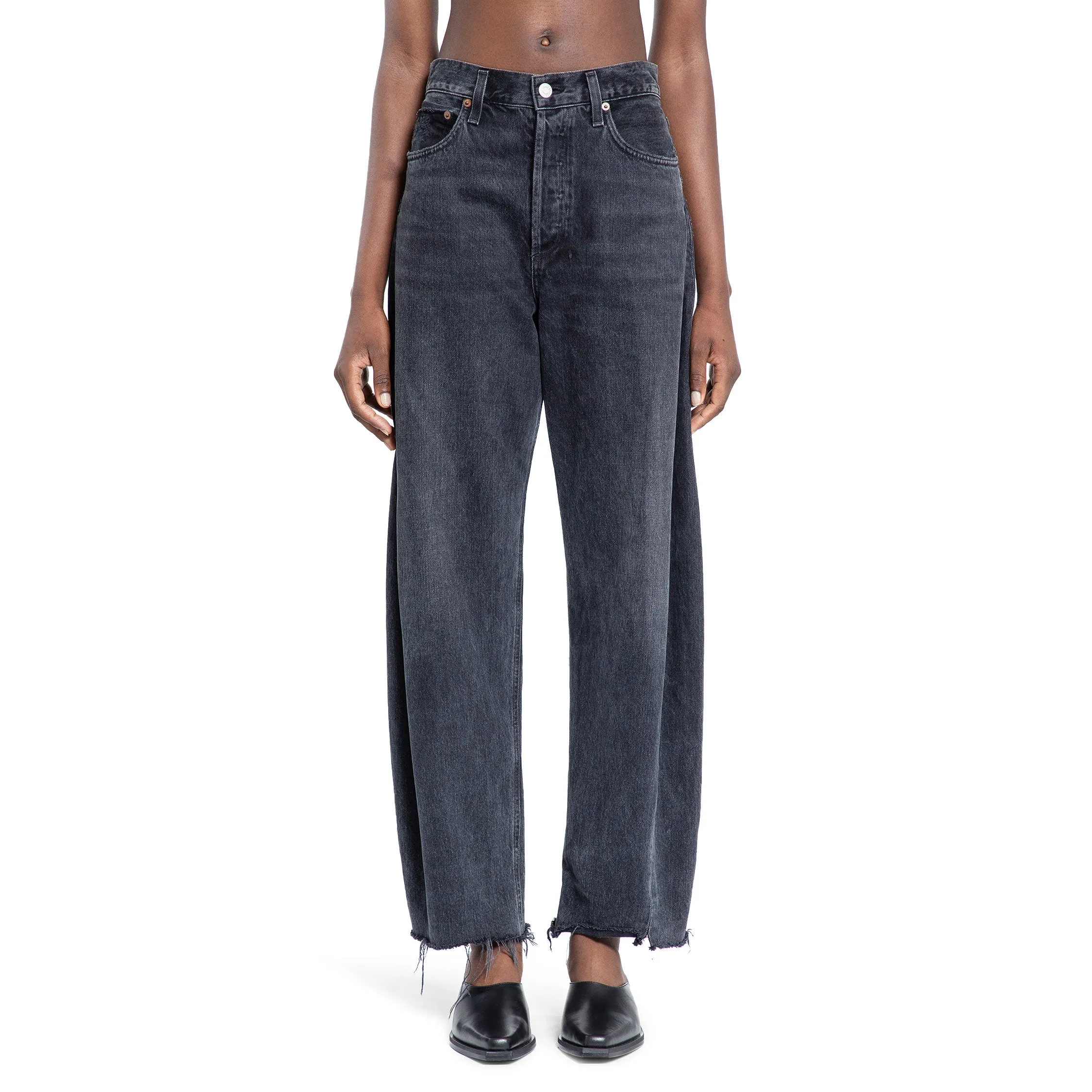 AGOLDE WOMAN BLACK JEANS