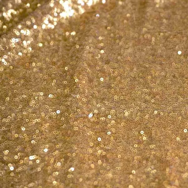 All Over Matte Gold Mesh Glitz Mini Sequins Fabric