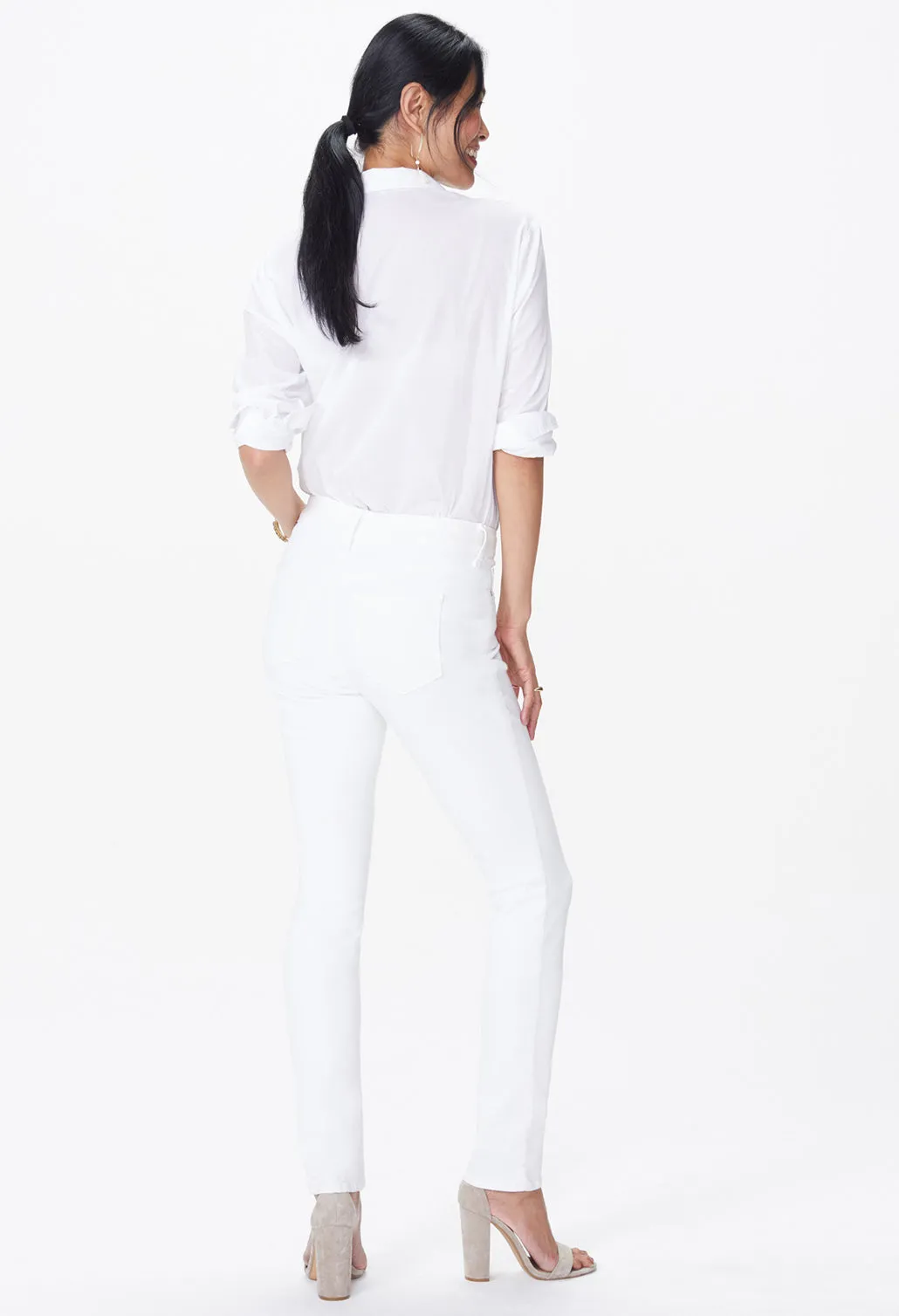 Ami Ankle White Premium Denim