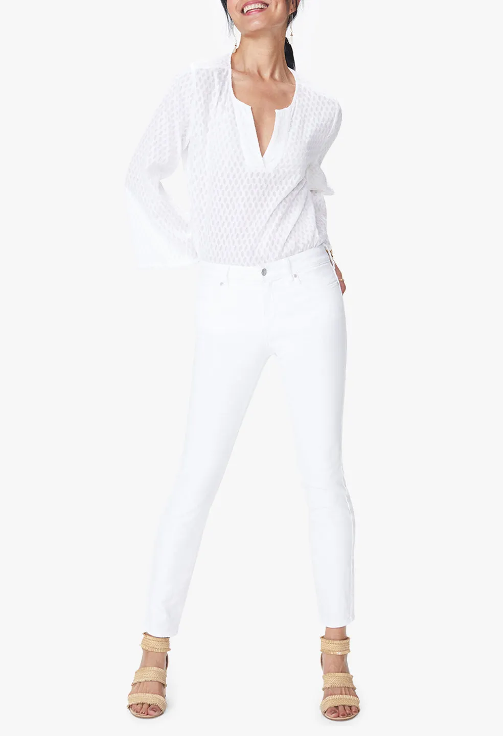 Ami Ankle White Premium Denim