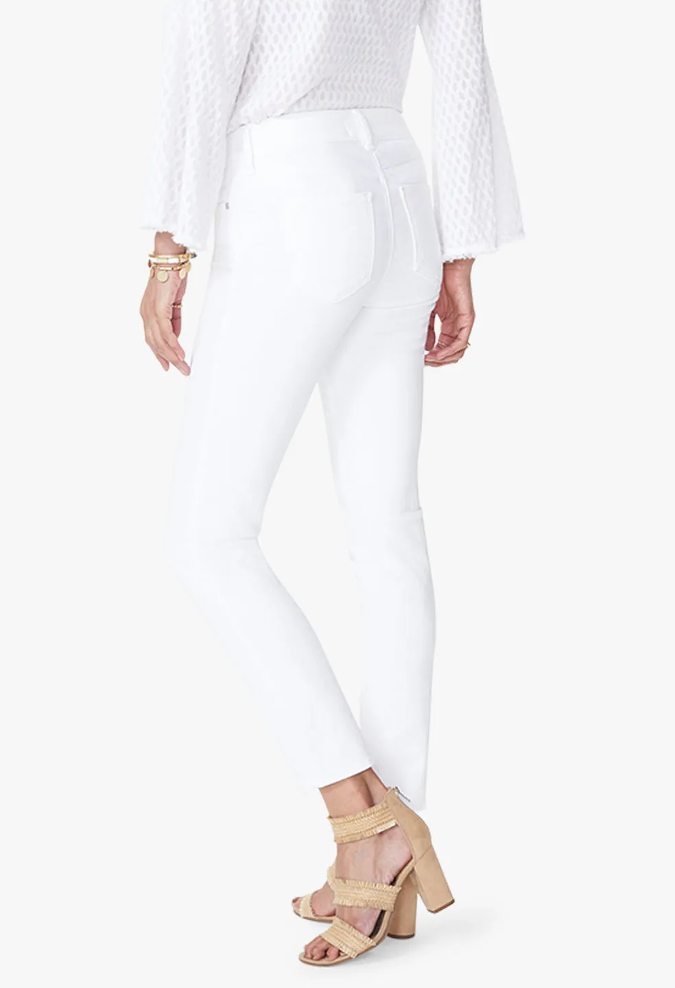 Ami Ankle White Premium Denim