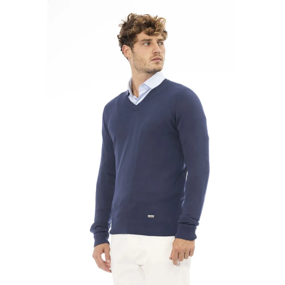 Baldinini Trend Blue Modal Men Men's Sweater