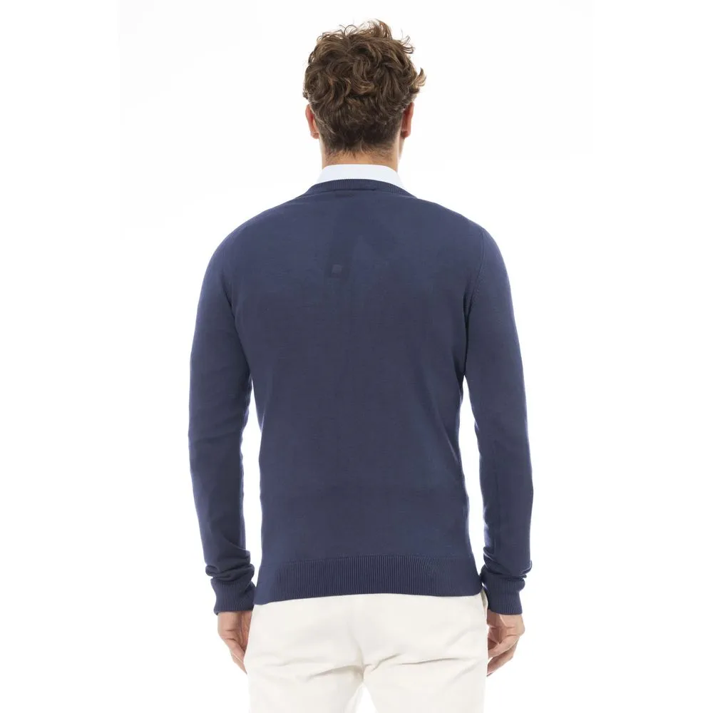 Baldinini Trend Blue Modal Men Men's Sweater