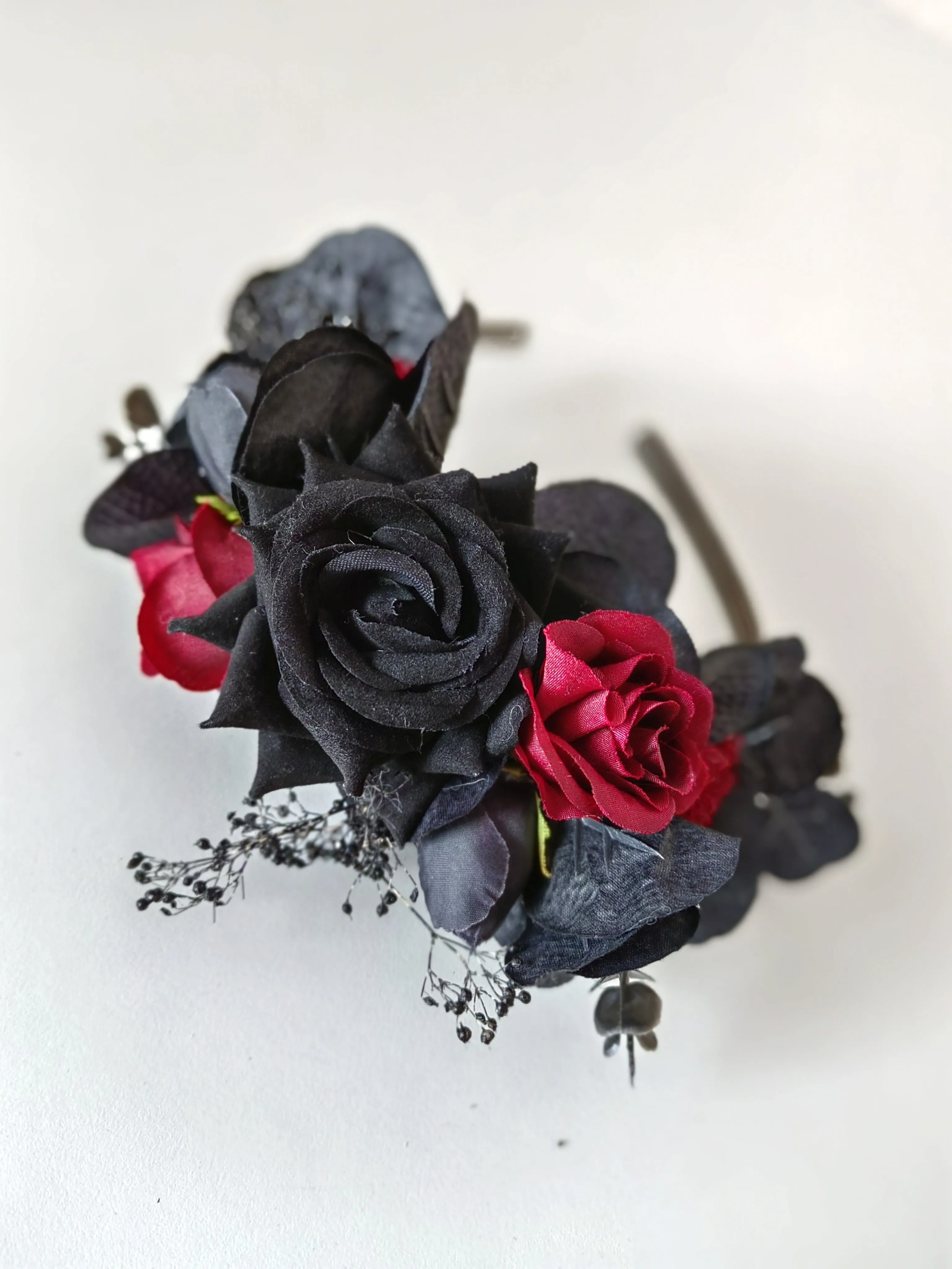 Black and red Frida Kahlo headband
