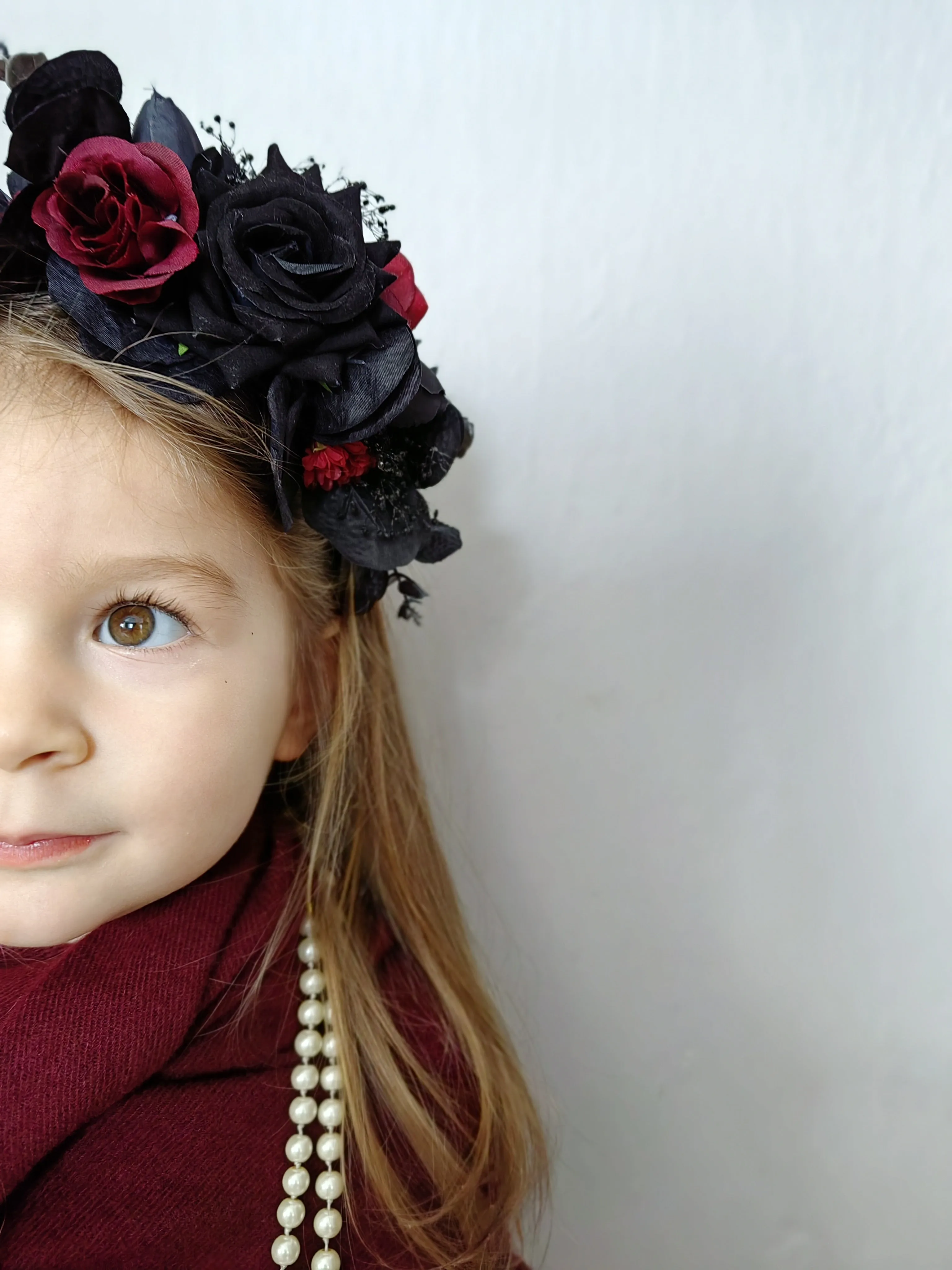 Black and red Frida Kahlo headband
