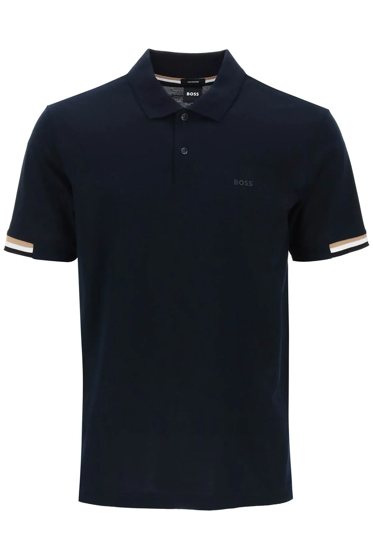 Boss Men's Parlay Polo Shirt With Stripe Detail