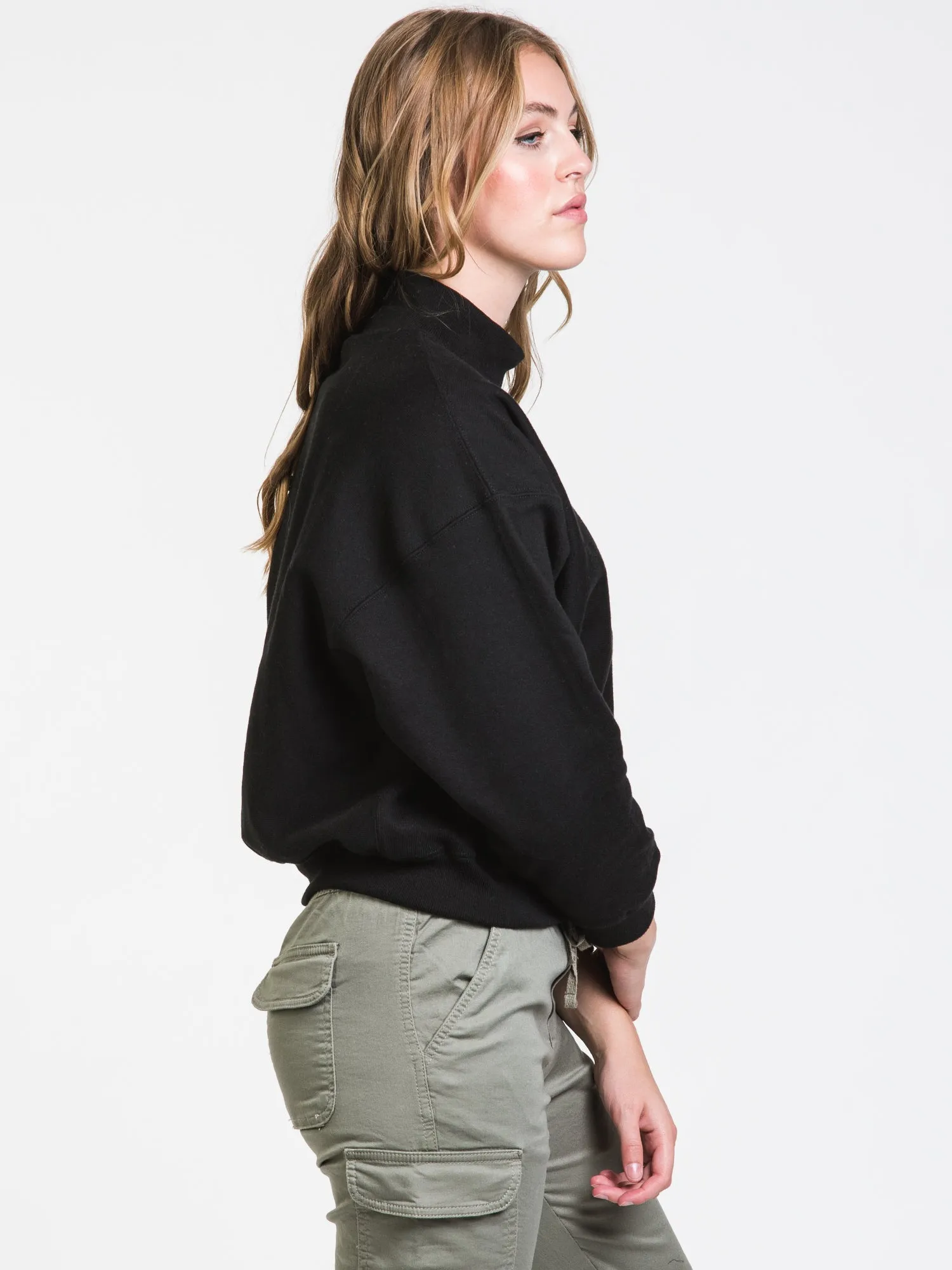 CHAMPION REVERSE WEAVE MOCK C CROP - CLEARANCE