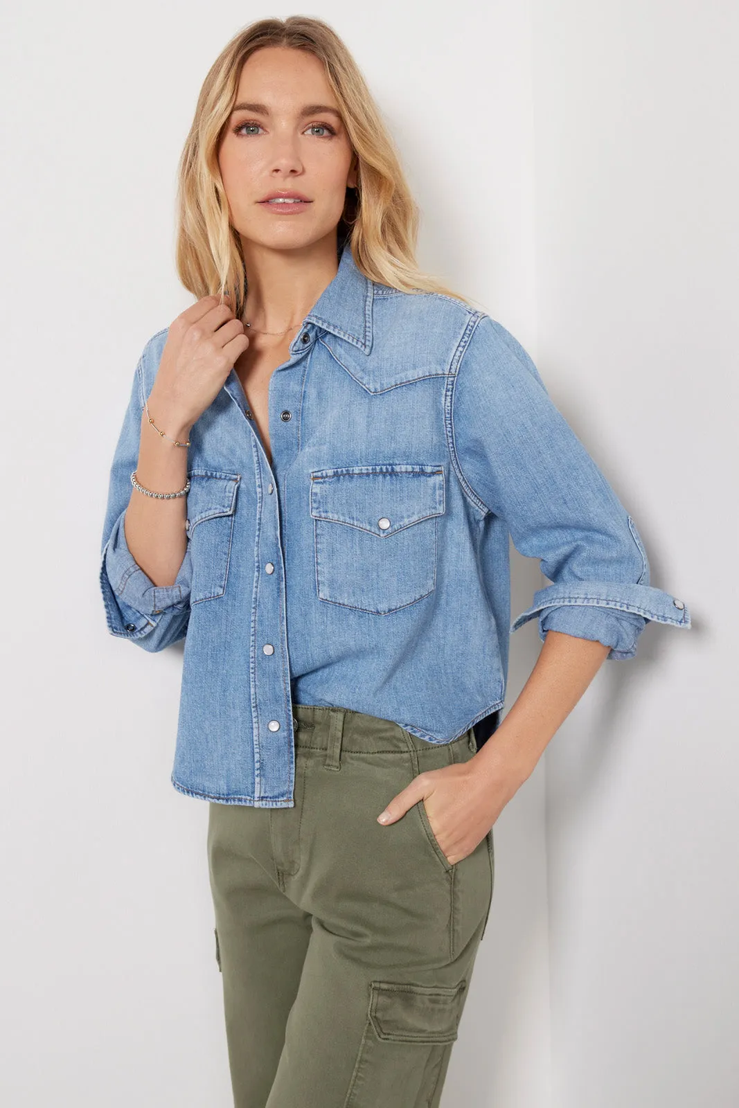 Cropped Western Shirt