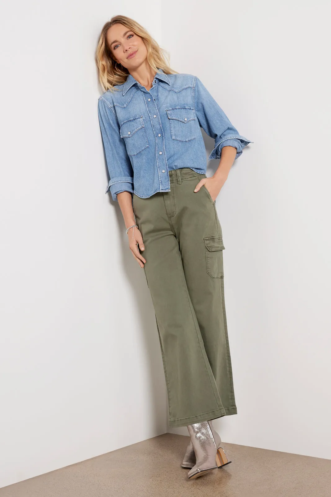 Cropped Western Shirt