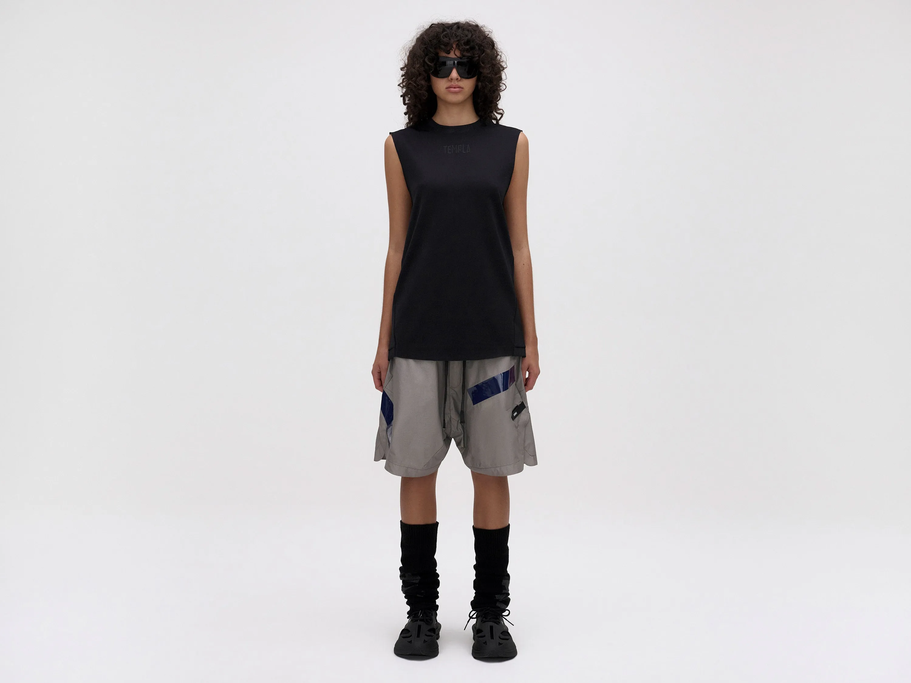 CROSS BACK TANK - BLACK