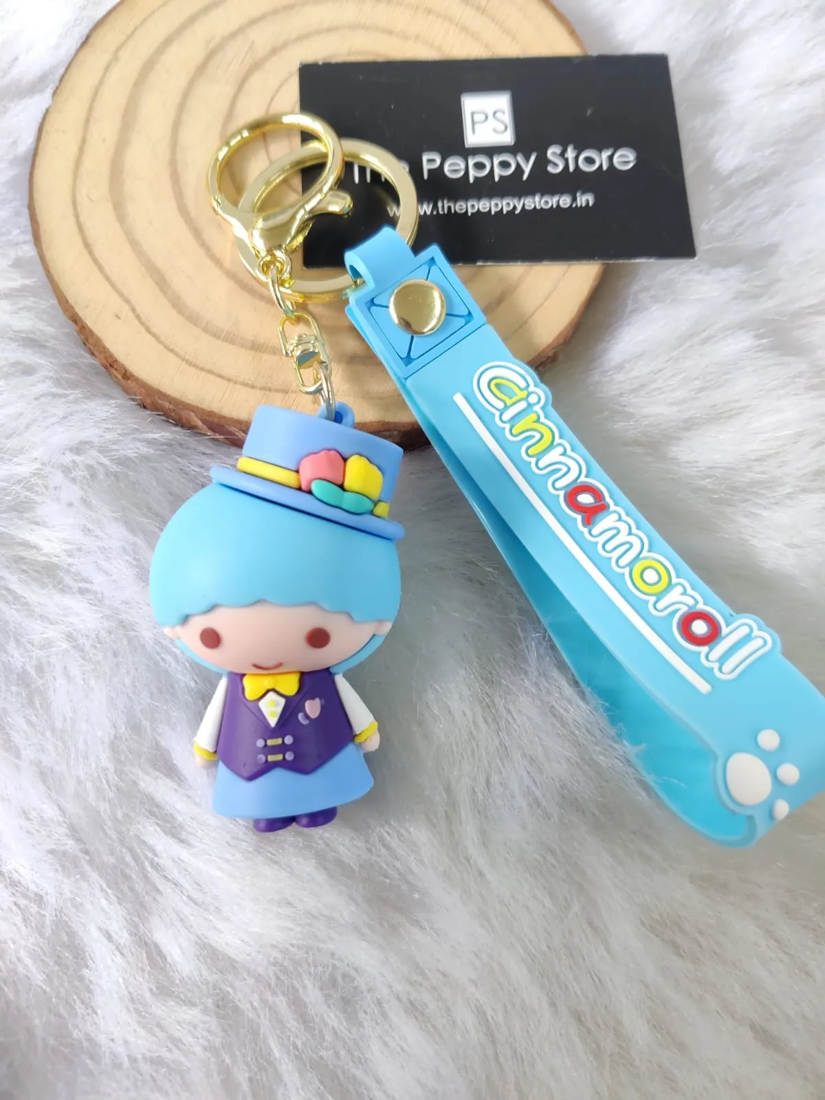Cute Hello Kitty Cat 3D Silicon Keychain with Bagcharm and Strap (Select From Drop Down)