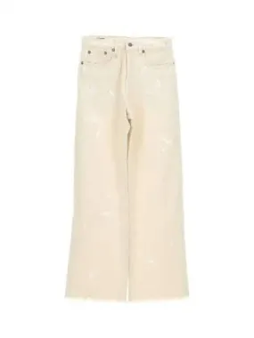 DARCY paint decorated denim pants 270926