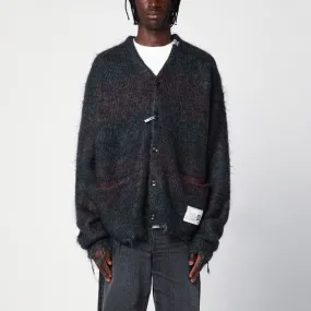DARK GREY CARDIGAN IN MOHAIR BLEND