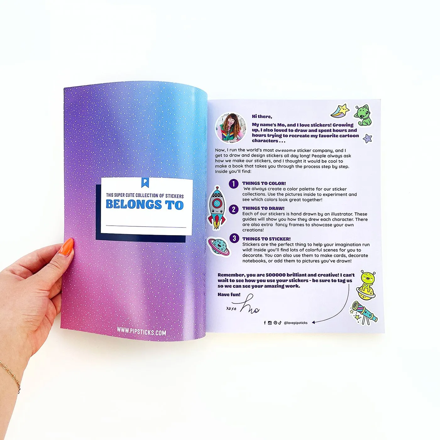 Draw-Along Space Sticker Book