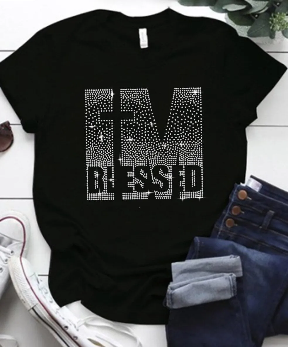 DressBetty - Casual Bricked Letter Print T-Shirts