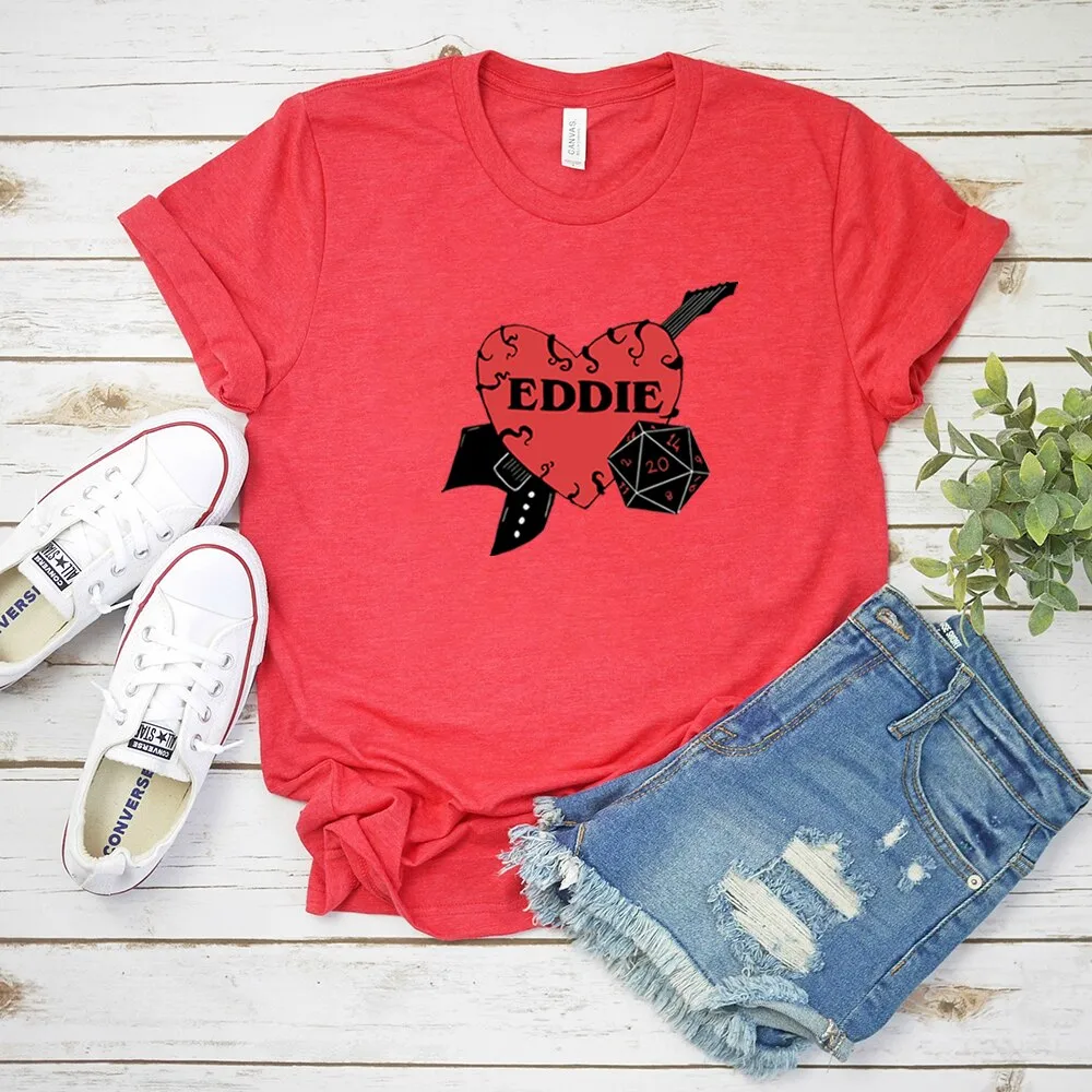 DressBetty - Red Heart Printed T-shirt
