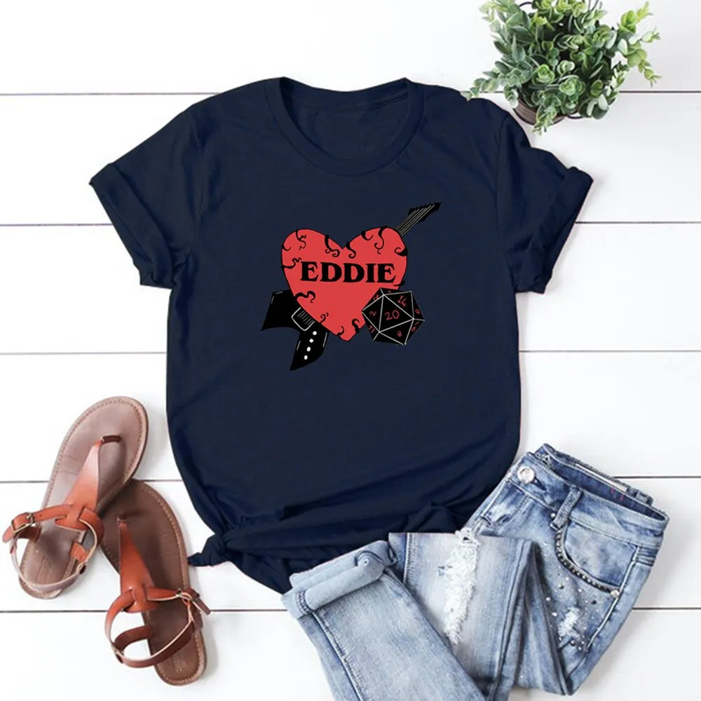 DressBetty - Red Heart Printed T-shirt