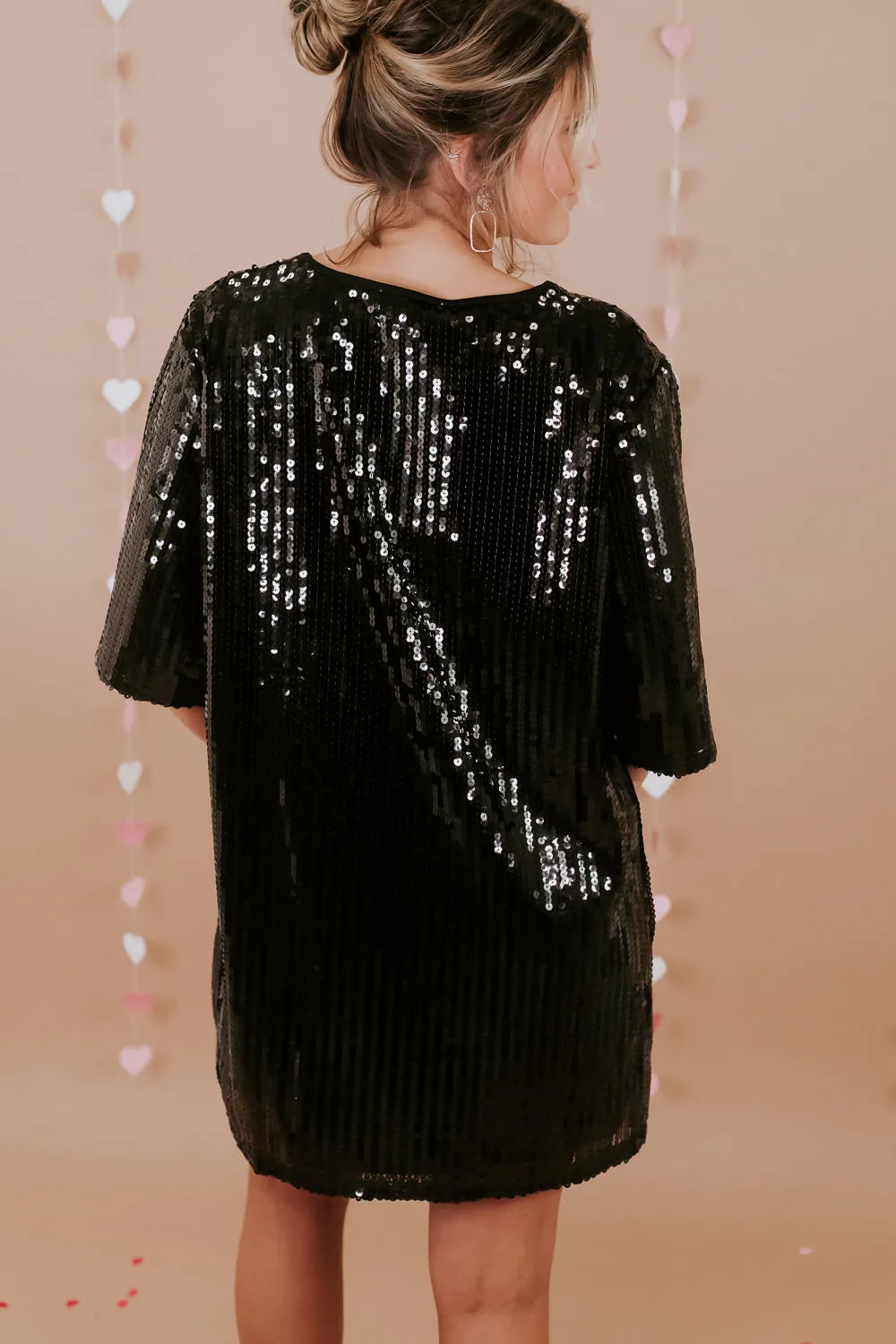 ECB Exclusive | It's My Birthday Sequin Dress, Black