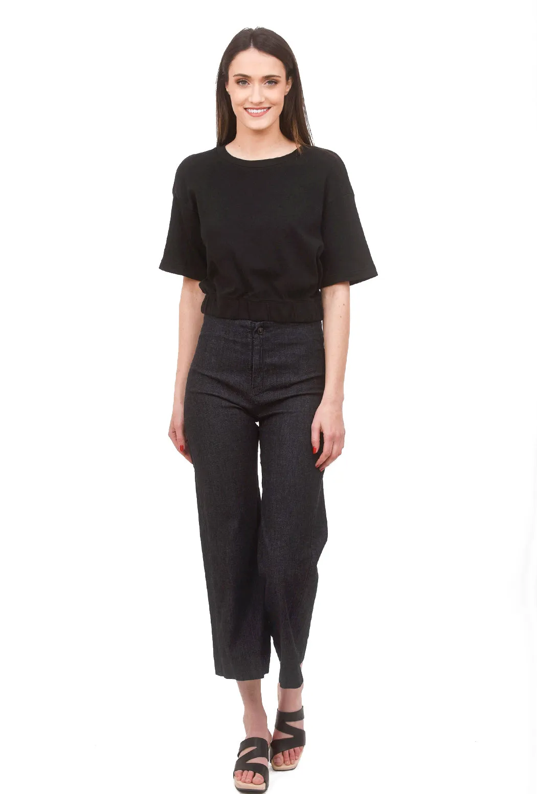 Elastic Softie Top, Black