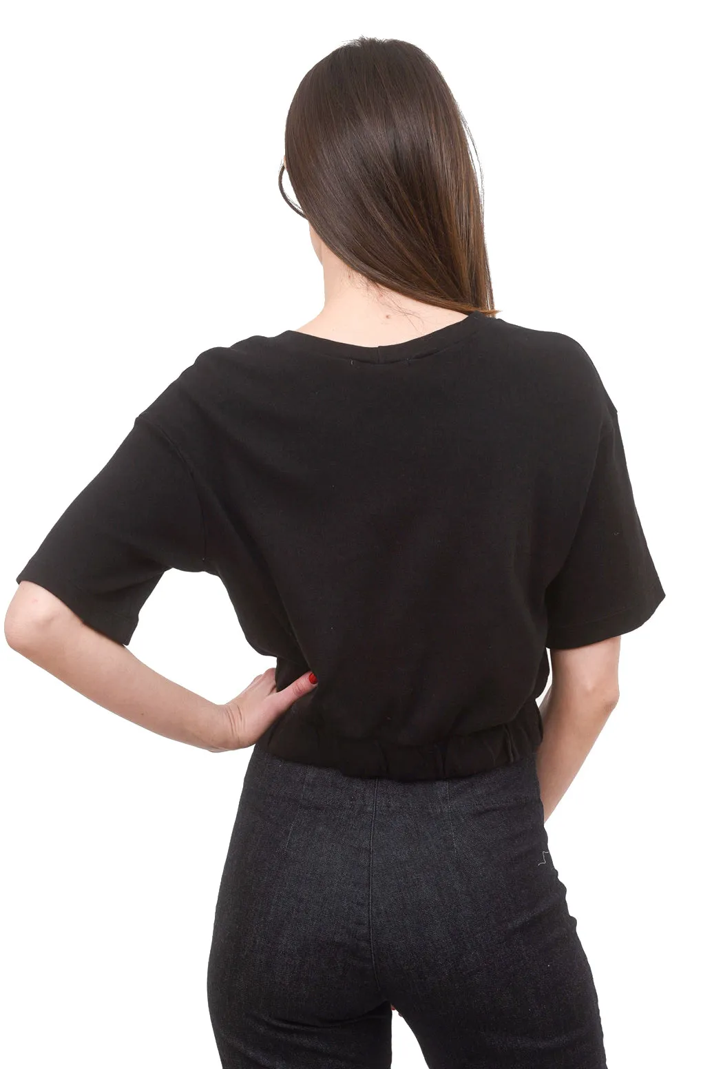 Elastic Softie Top, Black
