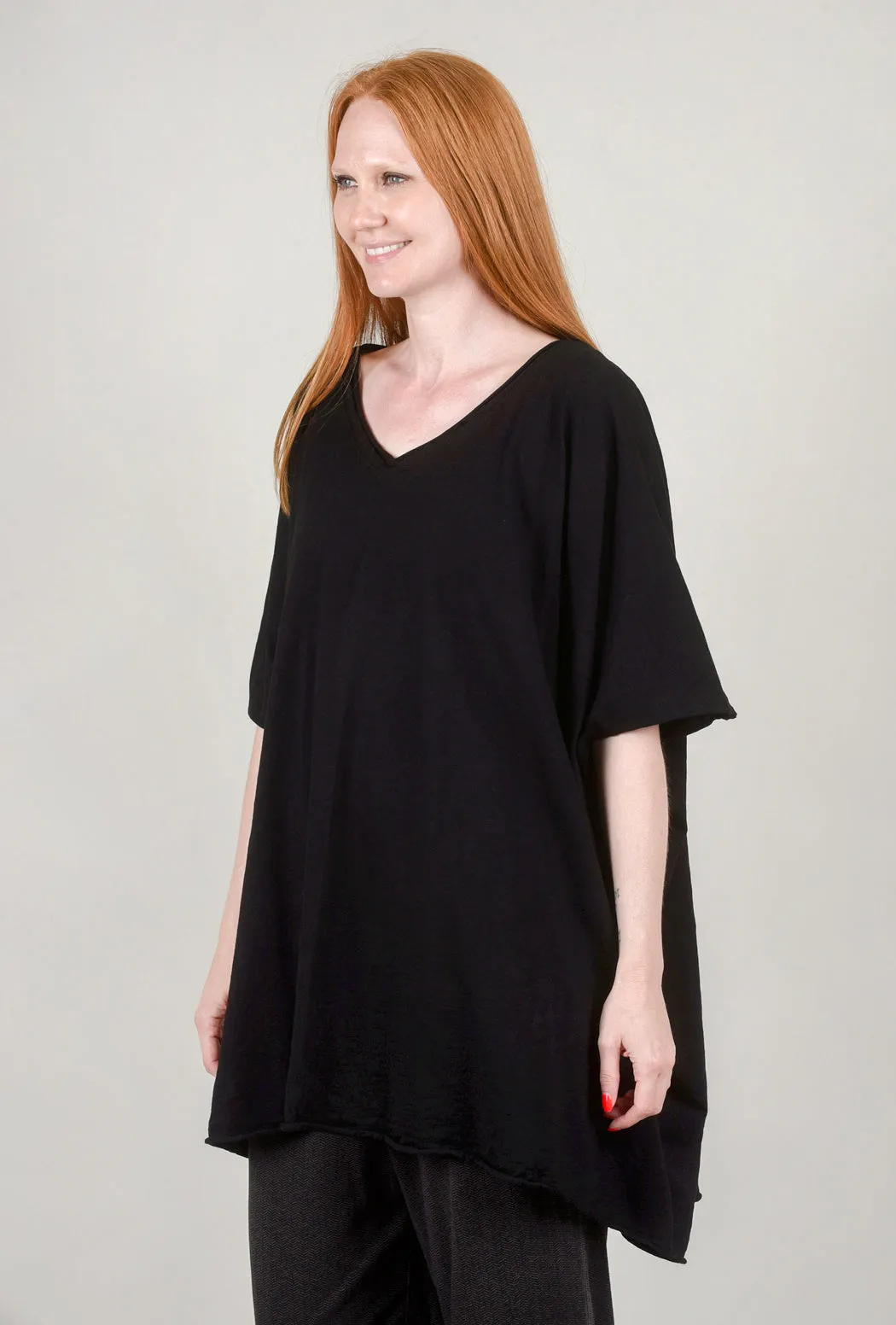 Elbow Cocoon Tee, Black