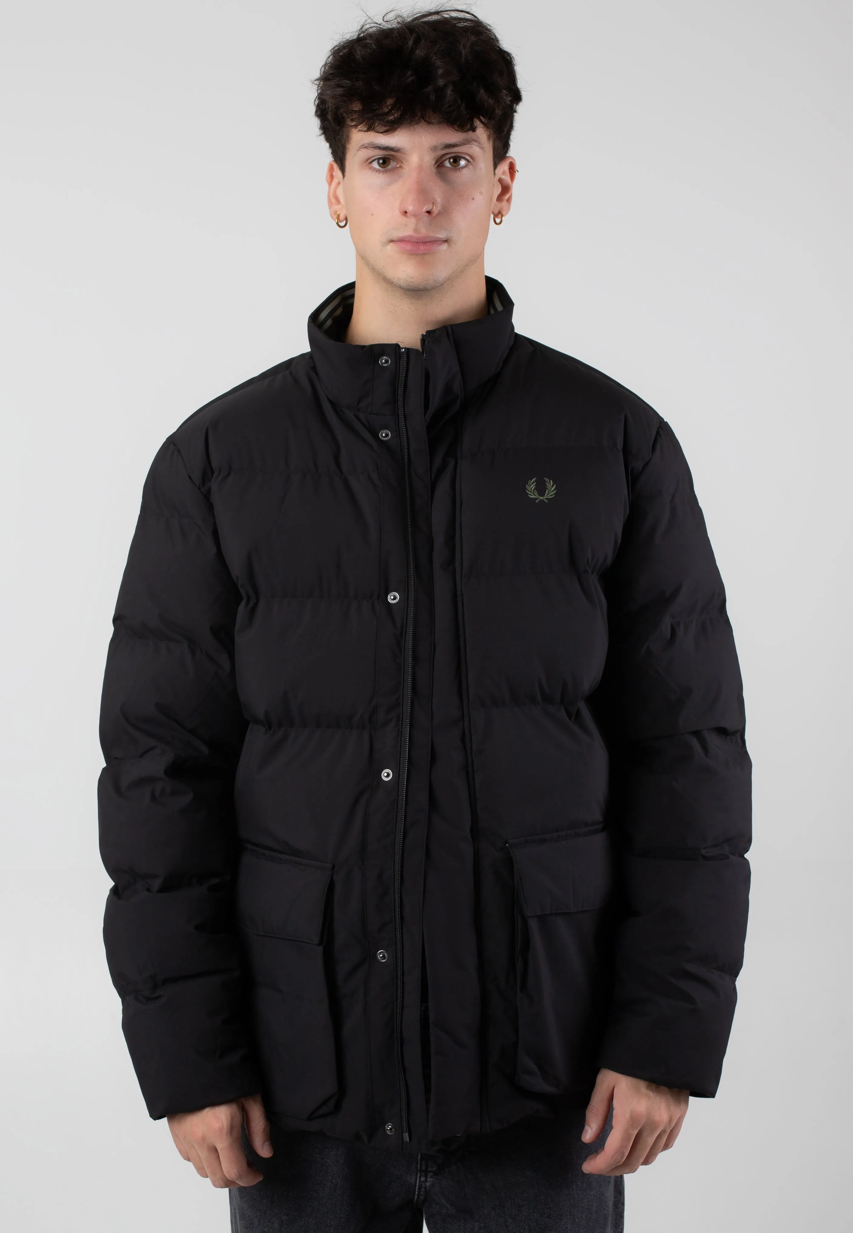 Fred Perry - Padded Pocket Detail Black - Jacket