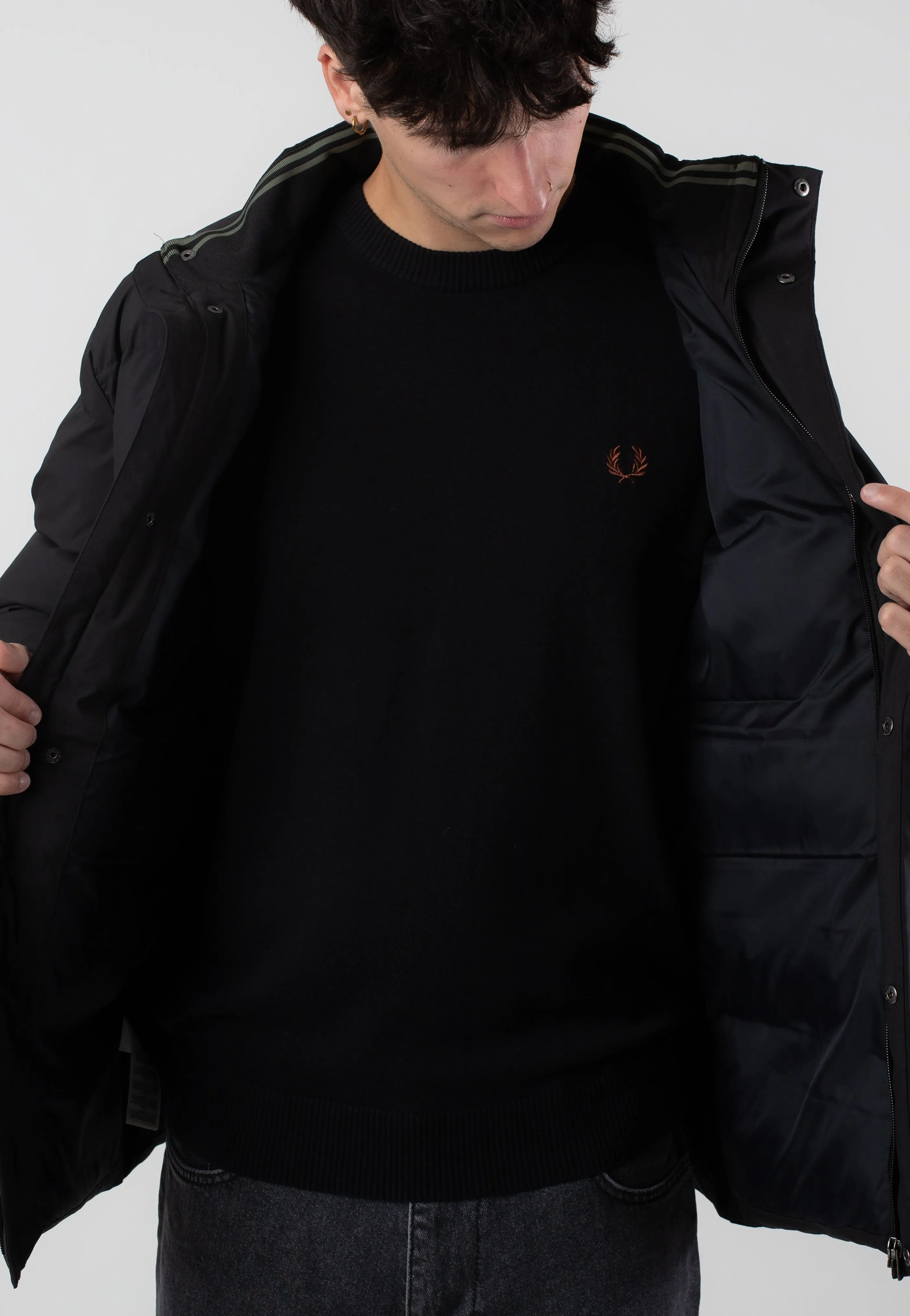 Fred Perry - Padded Pocket Detail Black - Jacket