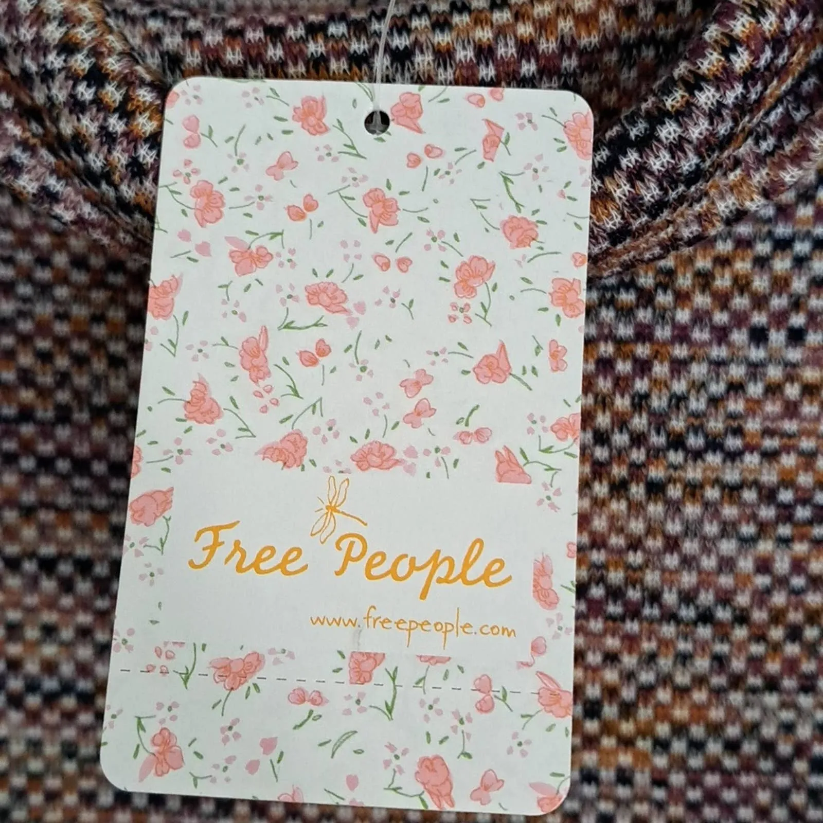 Free People Sunny Days Knit Oversized Turtleneck Sweater Large