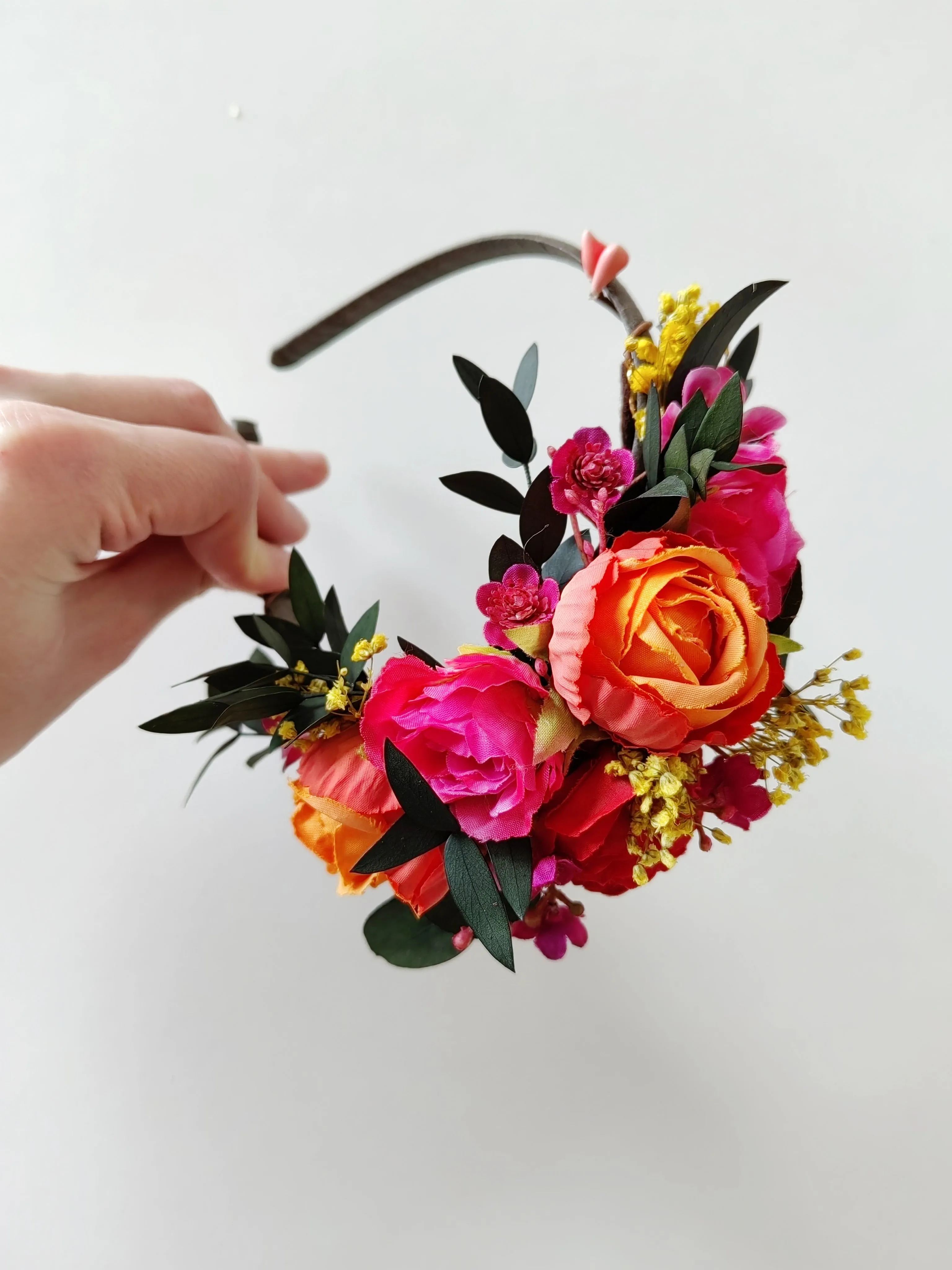 Frida Kahlo flower headband for girl