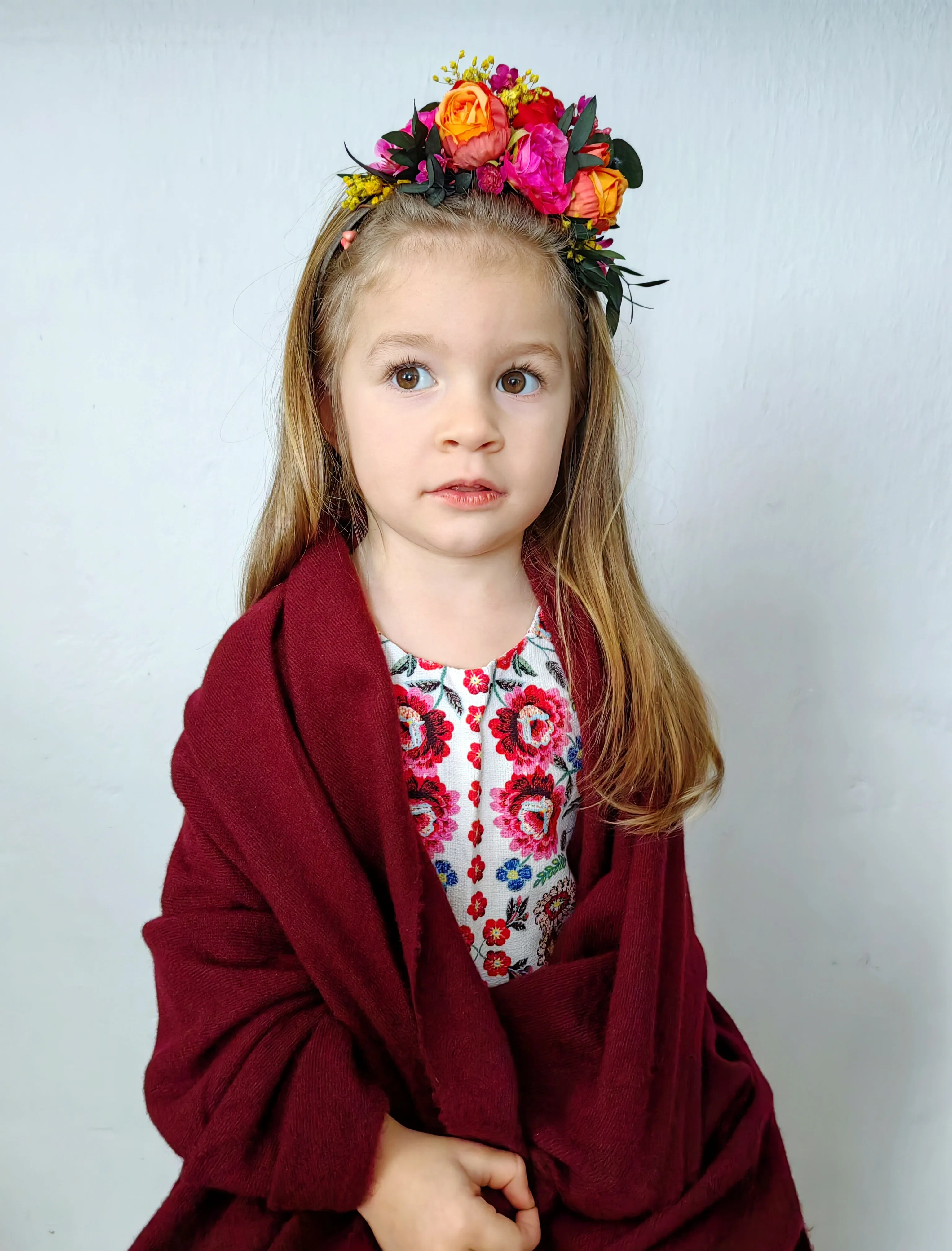 Frida Kahlo flower headband for girl