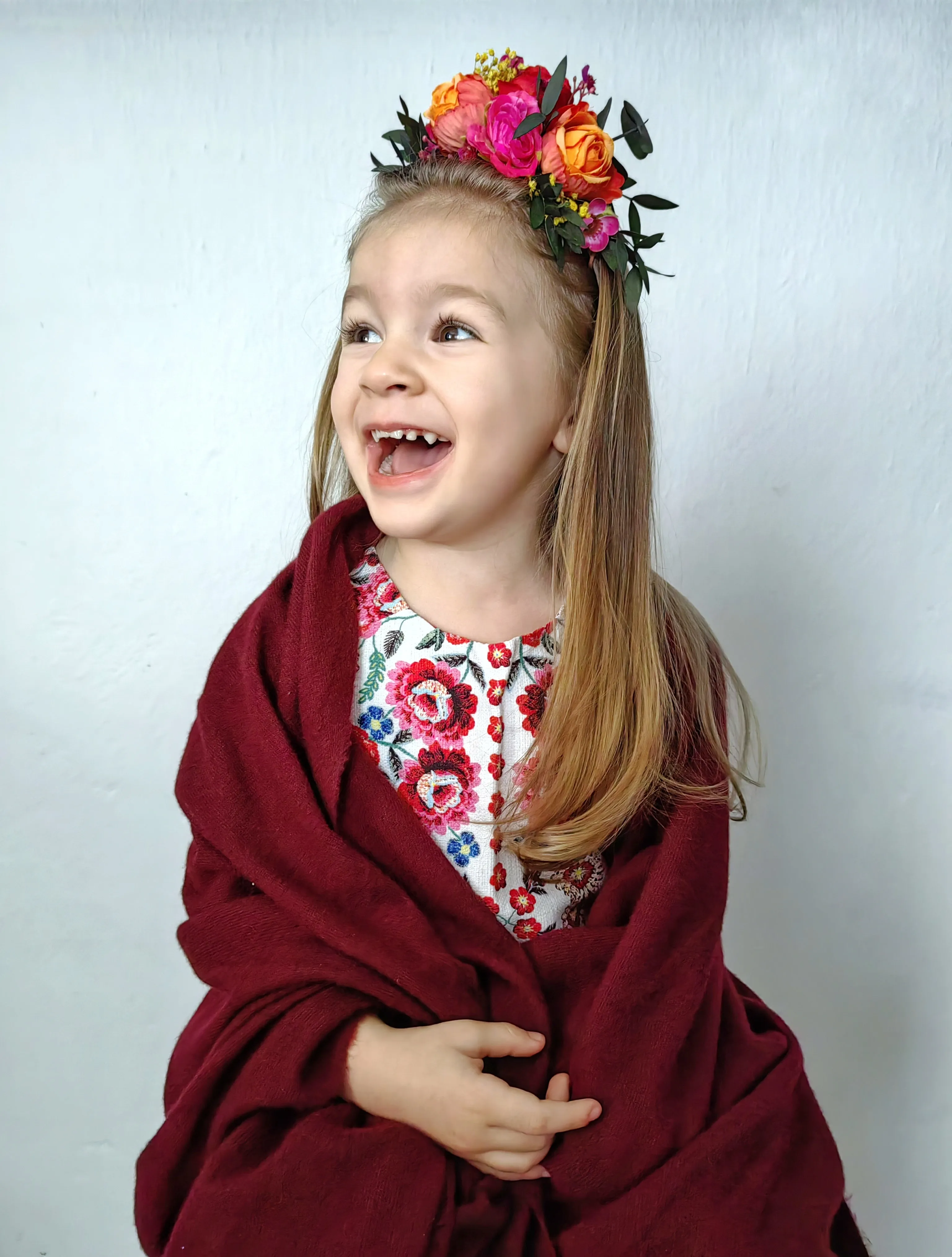 Frida Kahlo flower headband for girl