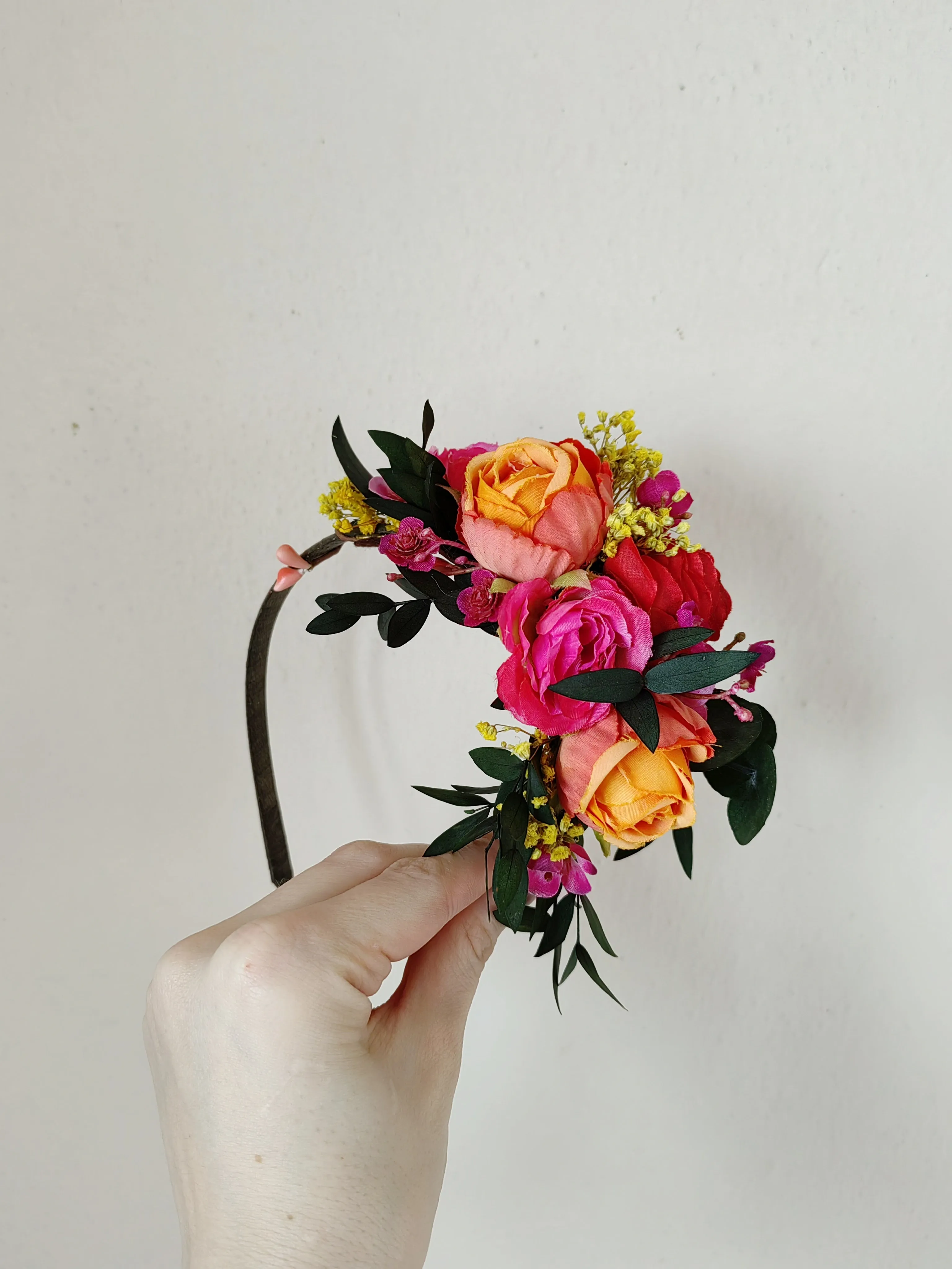 Frida Kahlo flower headband for girl