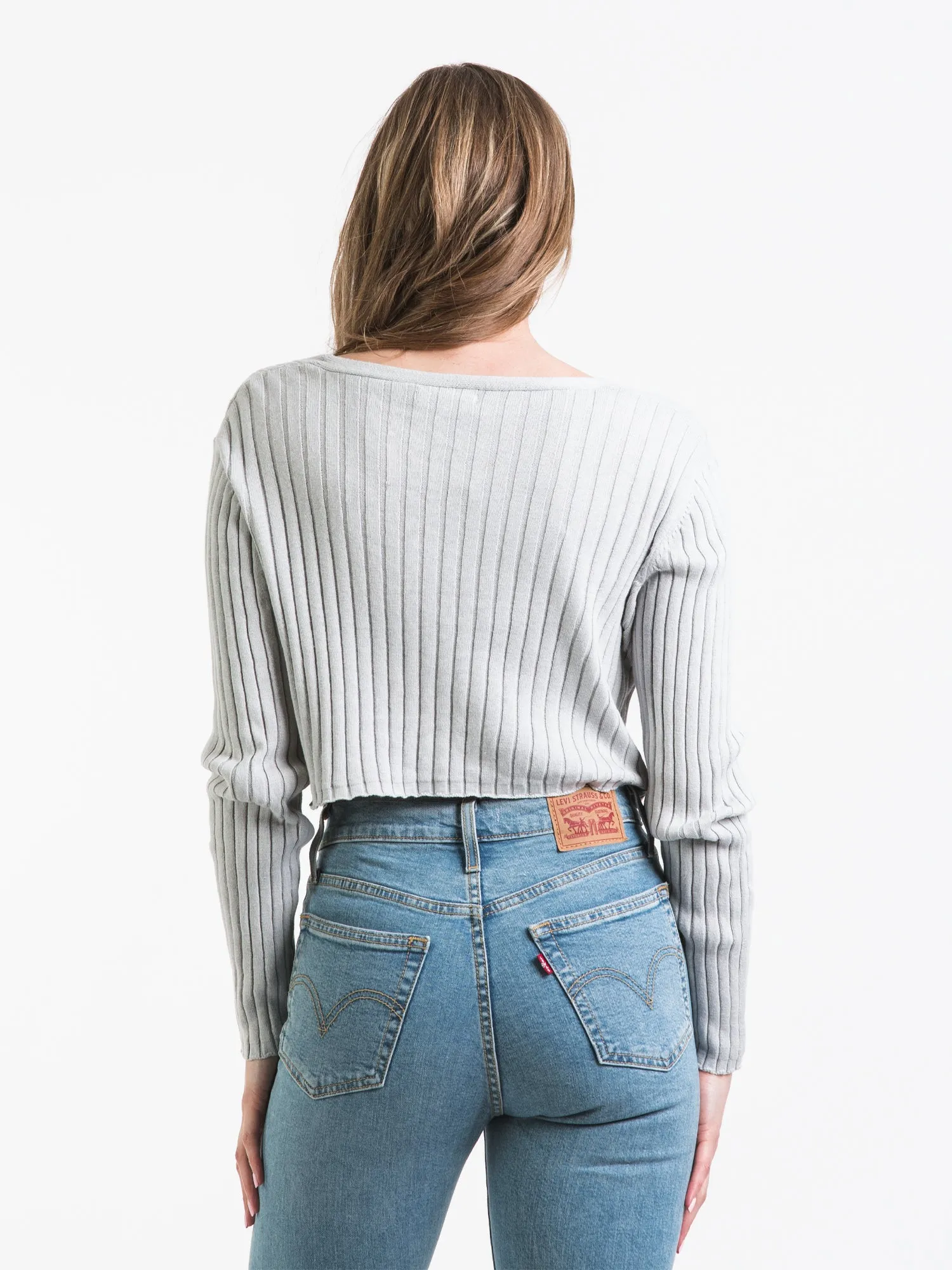 HARLOW CHLOE RIBBED CARDI - CLEARANCE