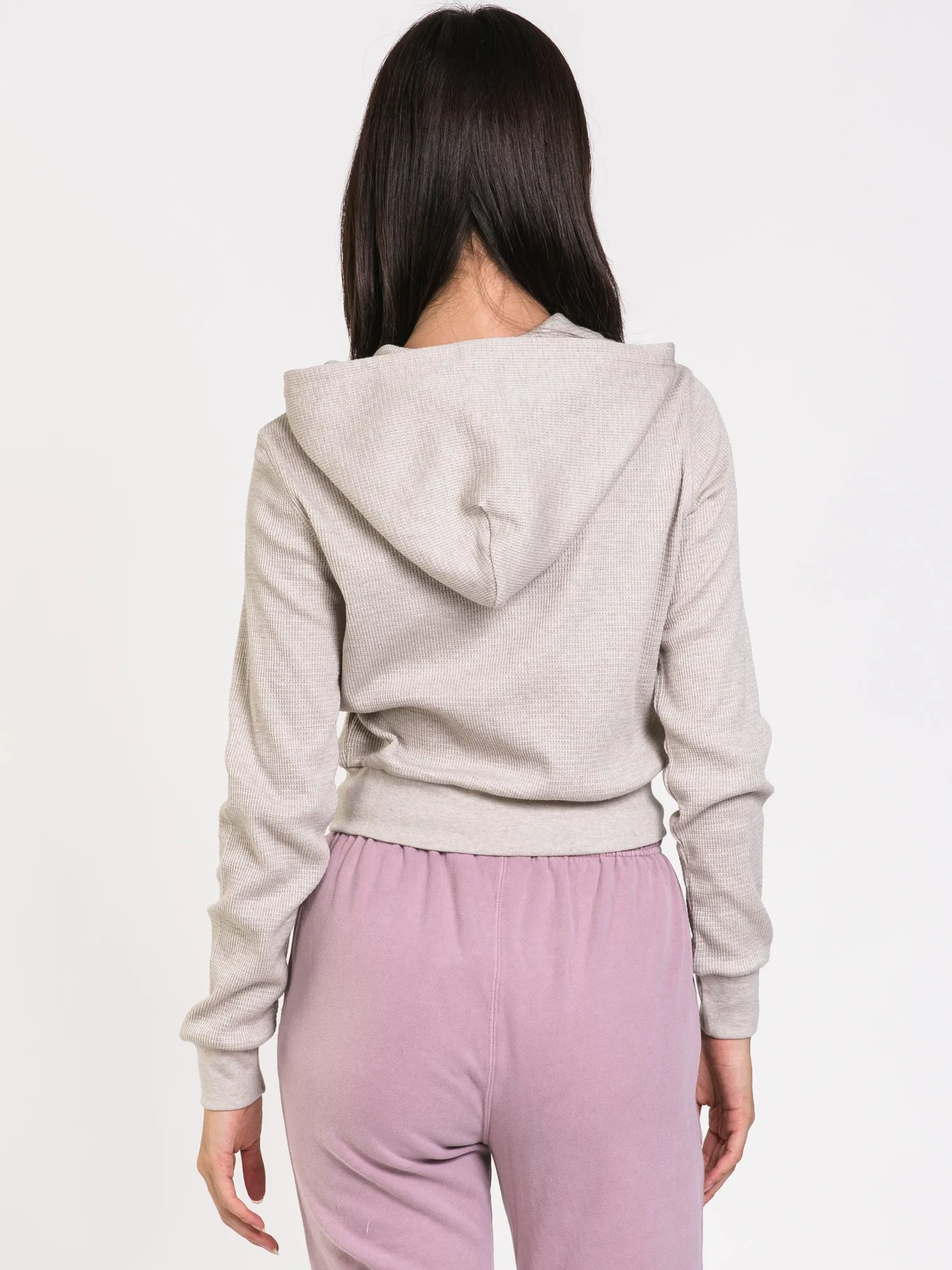 HARLOW GIANNA WAFFLE ZIP UP MIX - CLEARANCE