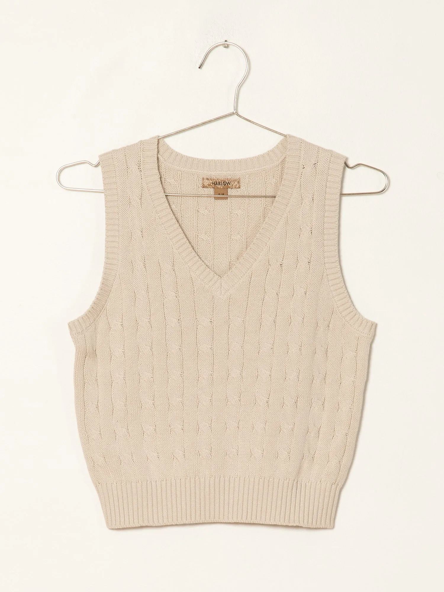 HARLOW HALLE CABLE VEST - CLEARANCE
