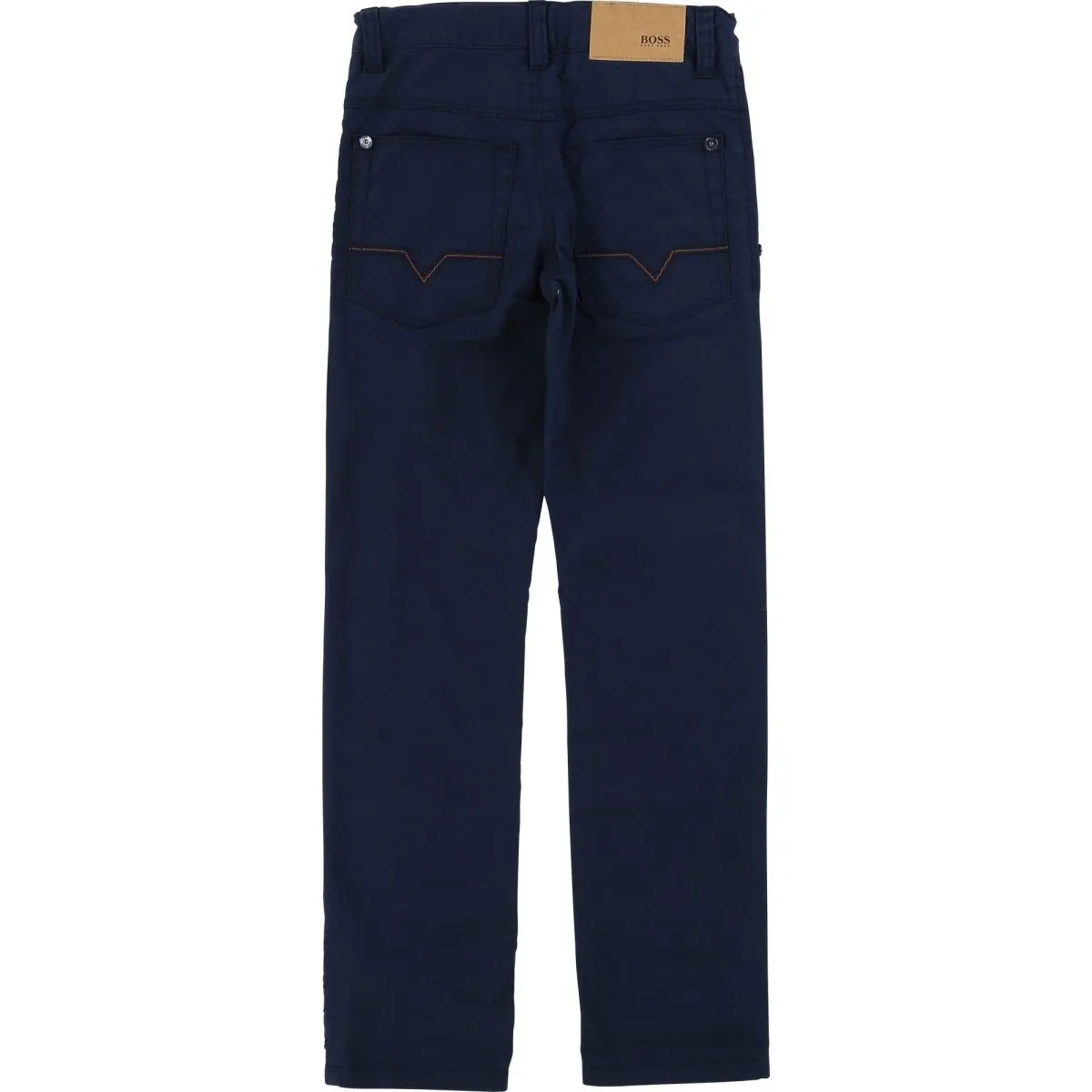 Hugo Boss Boys Navy Cotton Pant