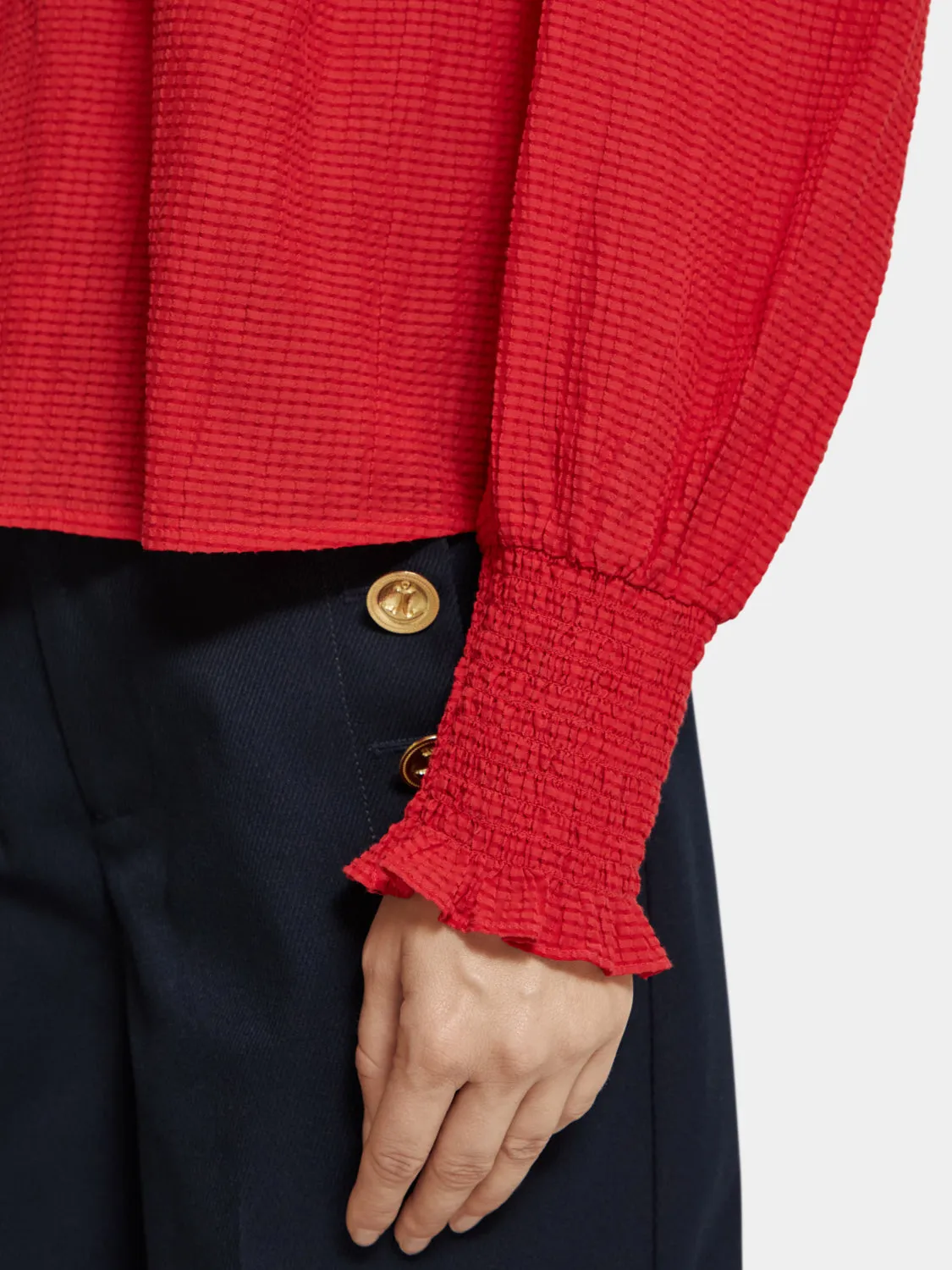 Lightweight v-neck blouse