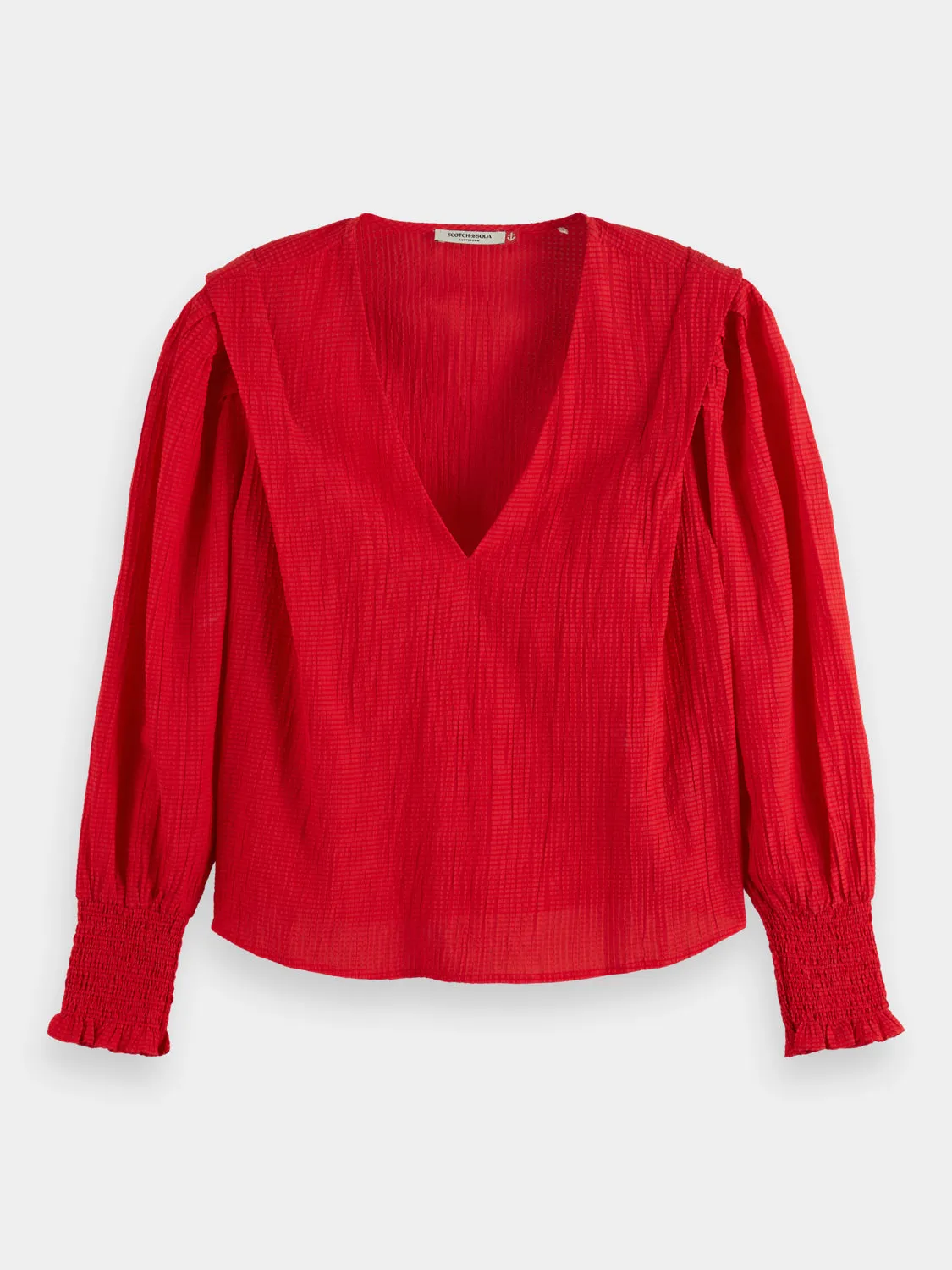 Lightweight v-neck blouse