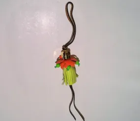 Loewe Paula's Ibiza Gold Elephant Tropical Flower Bag Charm