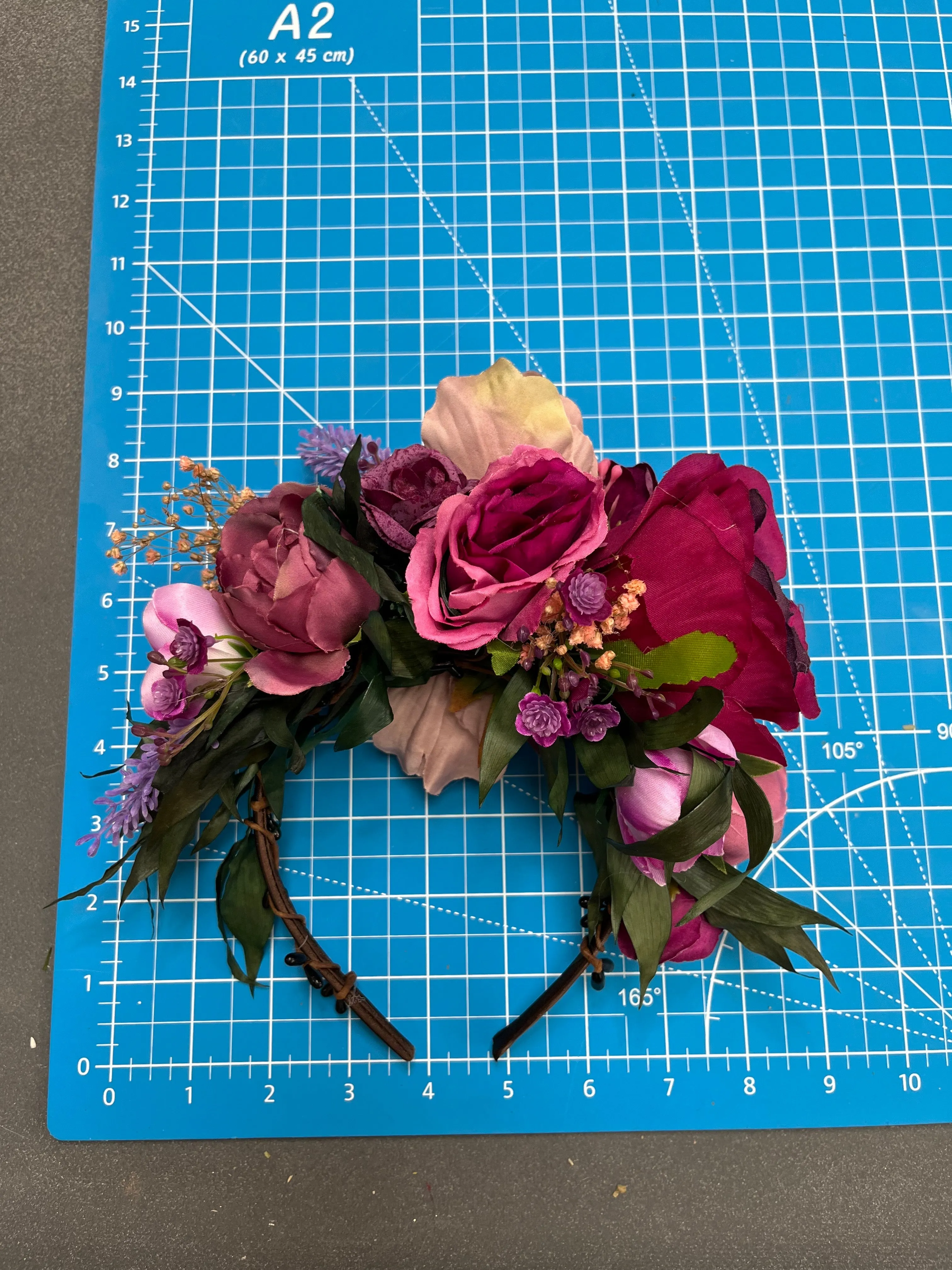 Magenta Frida Kahlo headband