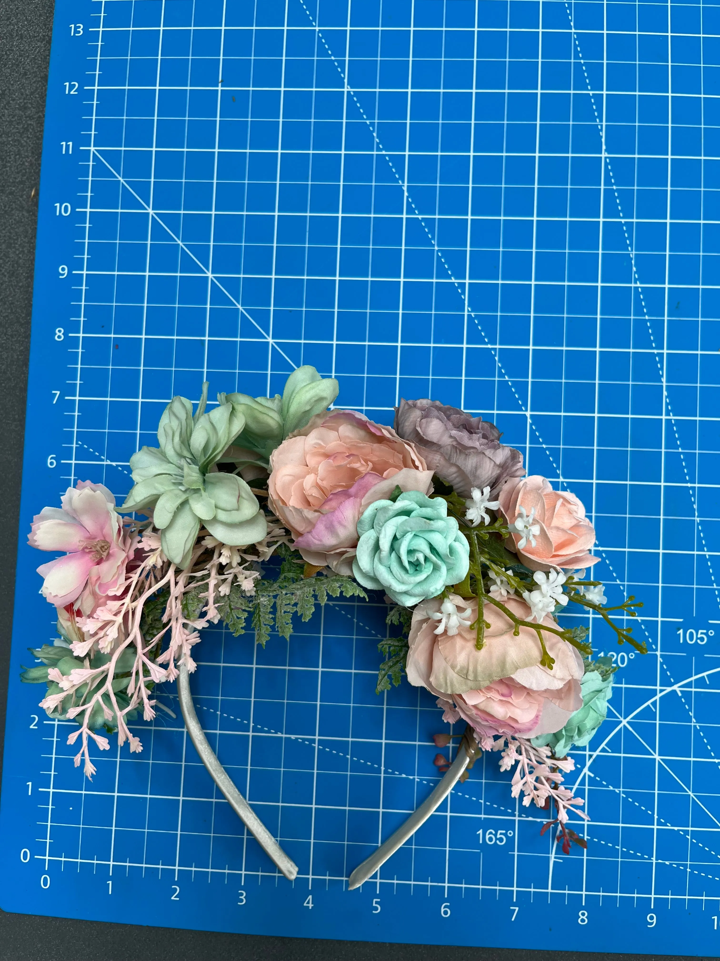 Pastel Frida Kahlo wedding headband