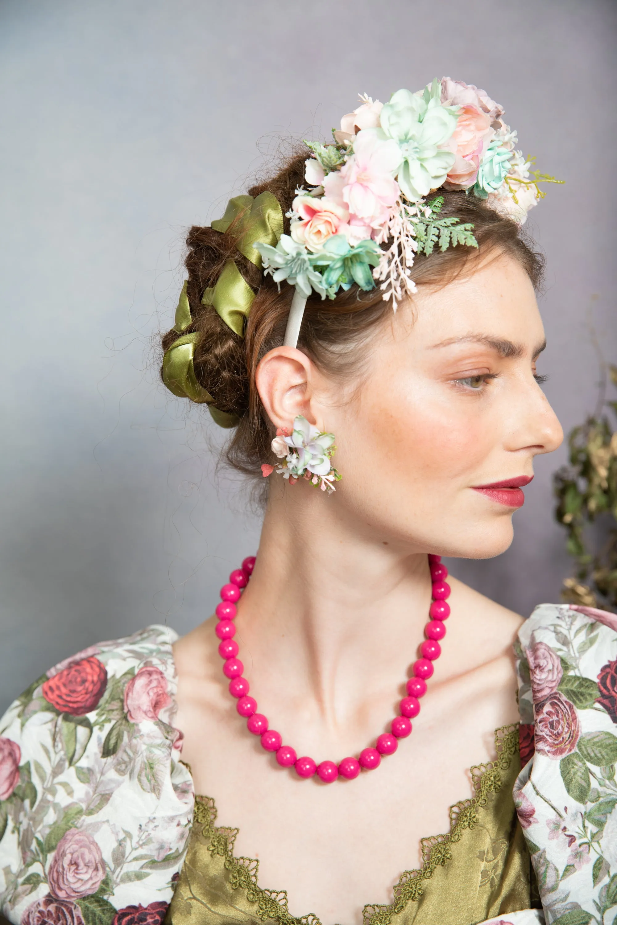 Pastel Frida Kahlo wedding headband
